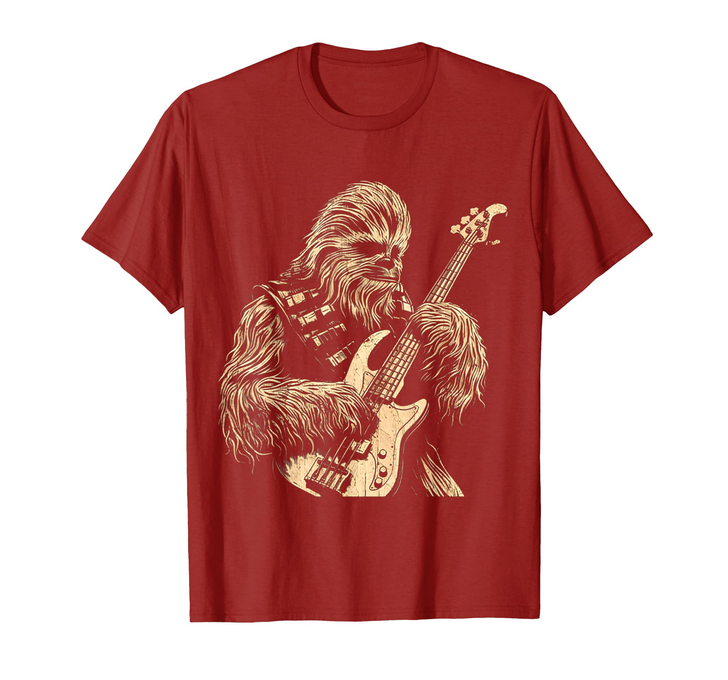 Chewie Playing Bass Guitar FUNNY MEME Chewie CUTE Chewie T-Shirt