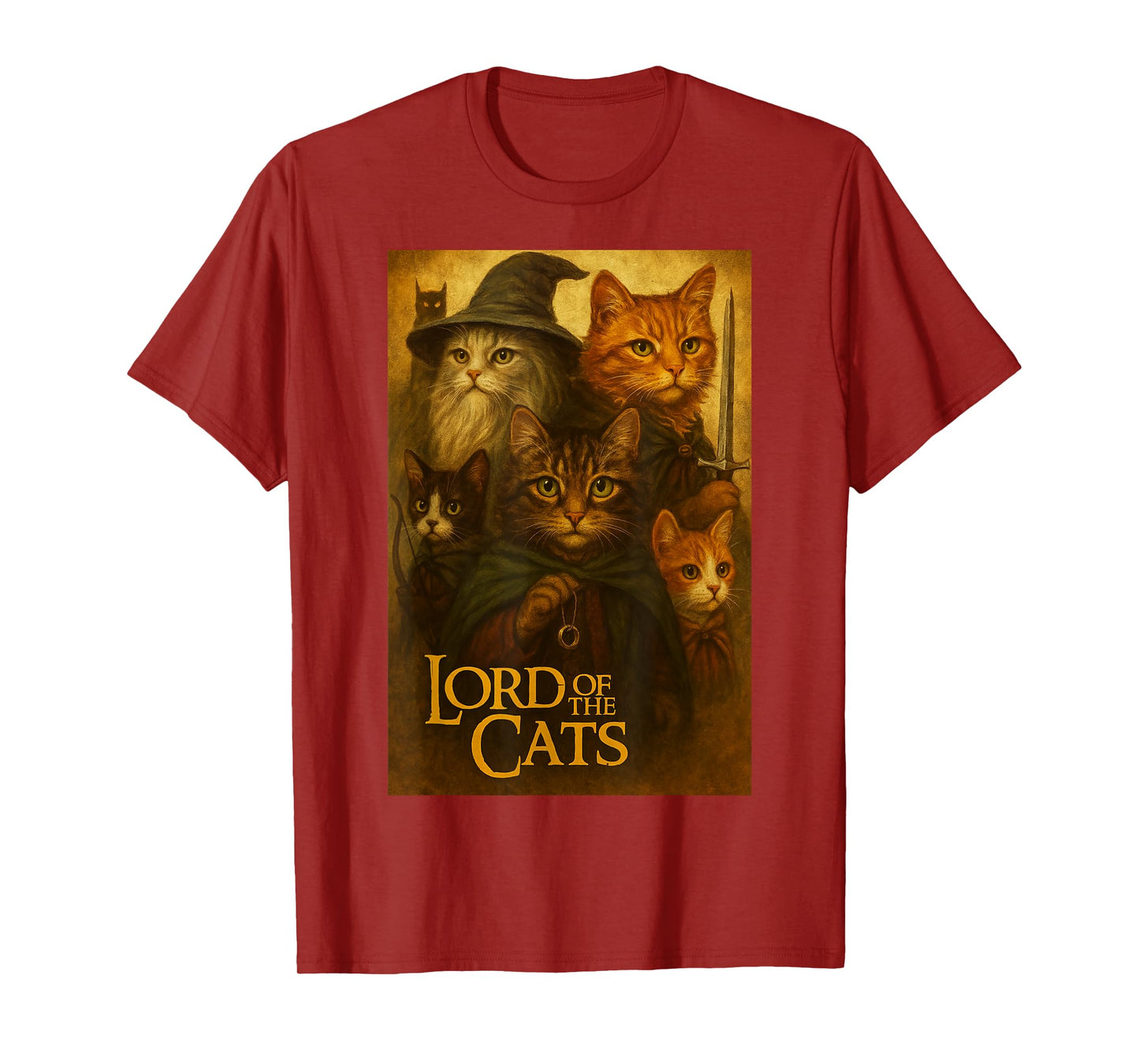 Cat - Lord of The Cats - Funny Kitten Men Women Kids T-Shirt