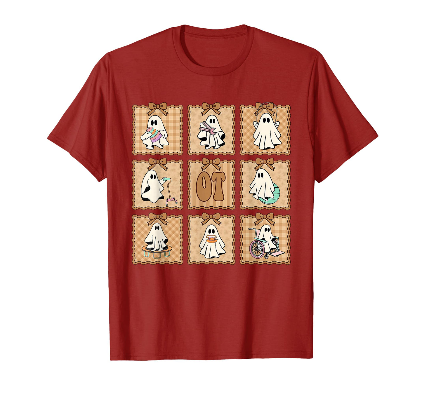 OT Halloween Occupational Therapy Ghost Spooky Nurse COTA T-Shirt