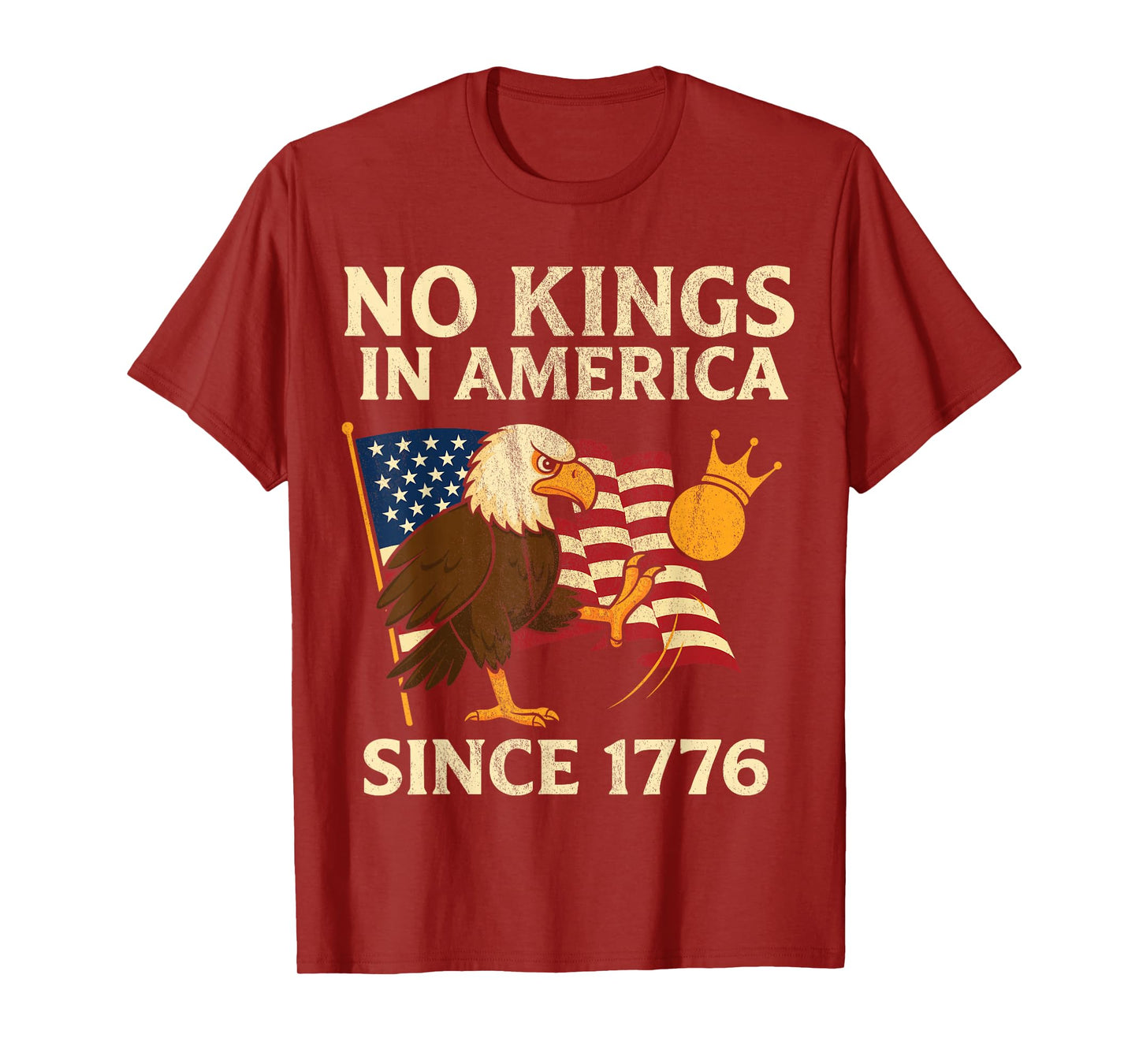 No Kings in America 1776 T-Shirt