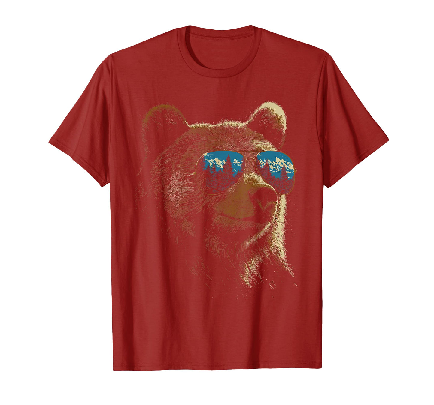Retro Novelty Men Women Kids Funny Bear T-Shirt