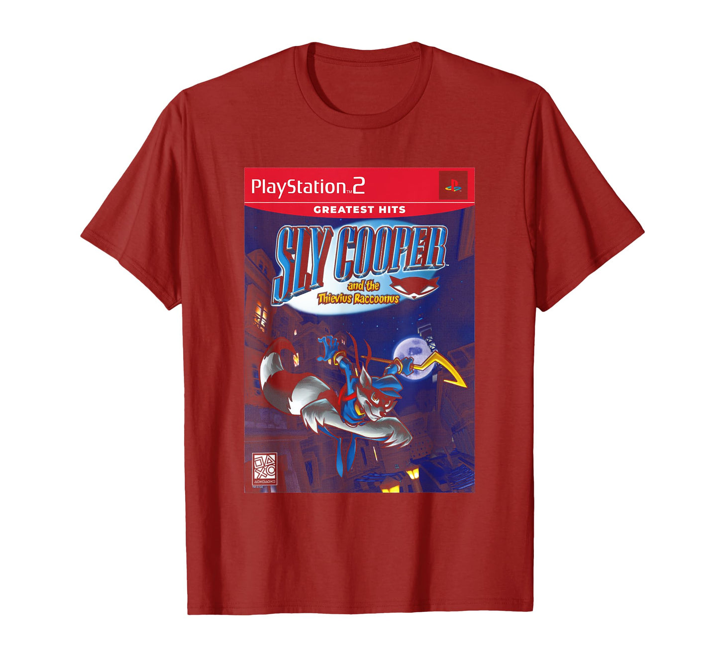PlayStation Sly Cooper and the Thievius Raccoonus Video Game T-Shirt