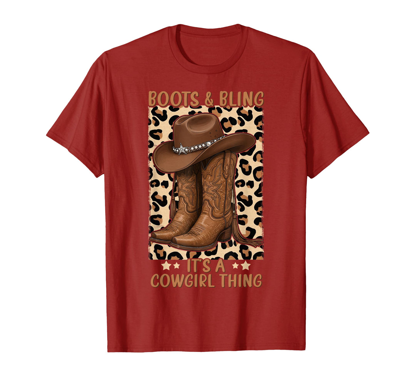 Boots and Bling its a Cowgirl Thing Rodeo Love Country Girls T-Shirt
