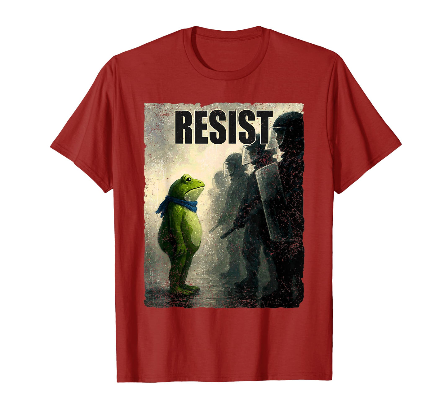 Retro Vintage Portland Frog Protest for Men Women T-Shirt
