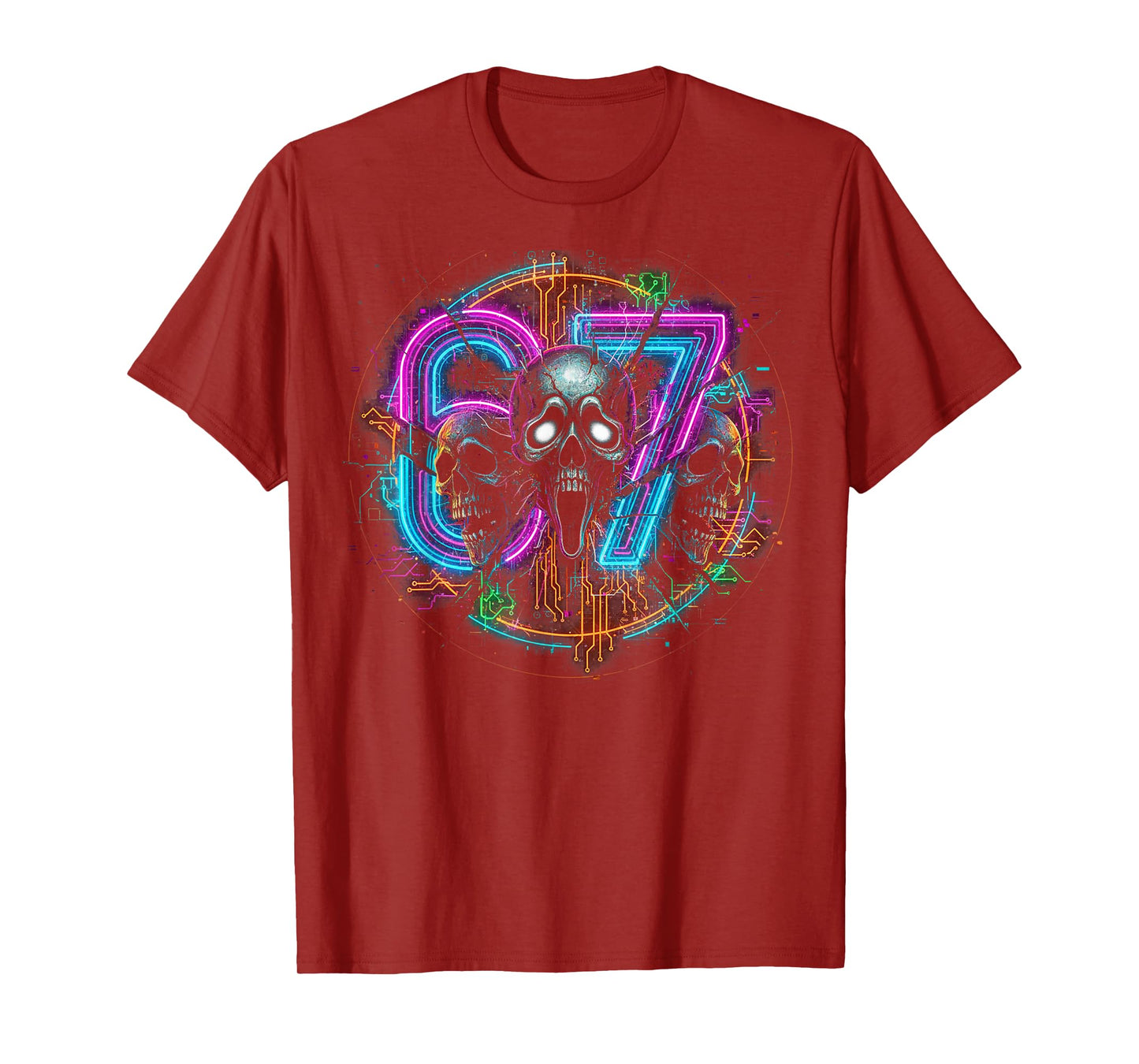 67 Halloween SCP Horror Face Scary Costume Shirt Horror 6 7 T-Shirt