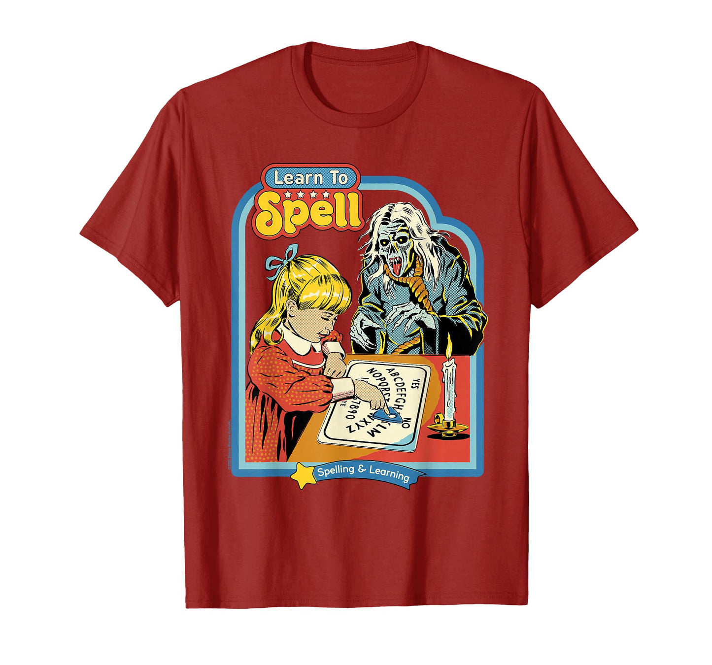 Learn to Spell Sarcastic Ghost Retro Funny Adult Humor T-Shirt