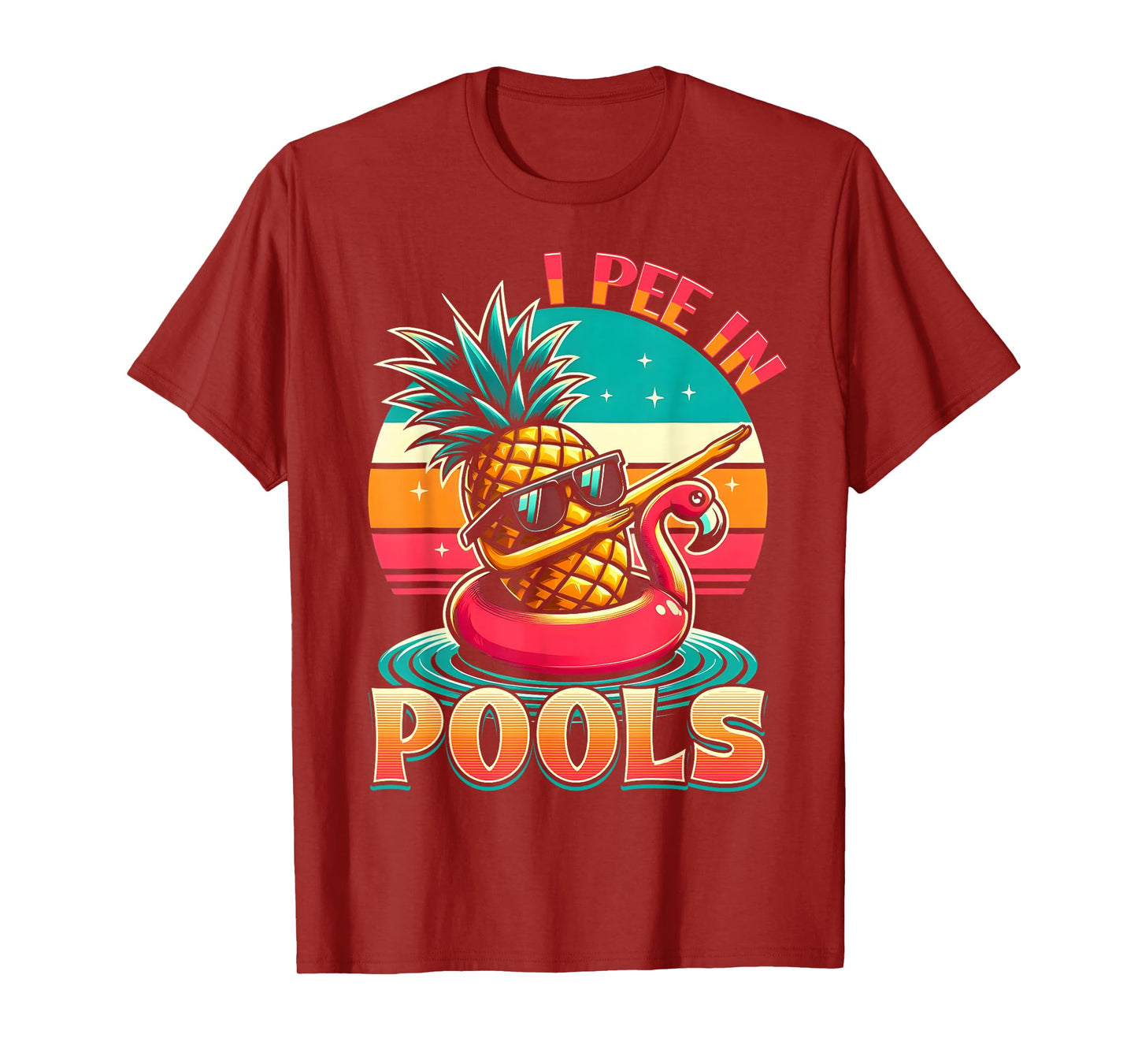 I Pee In Pools Swimming Joke Funny Summer Pool Party T-Shirt