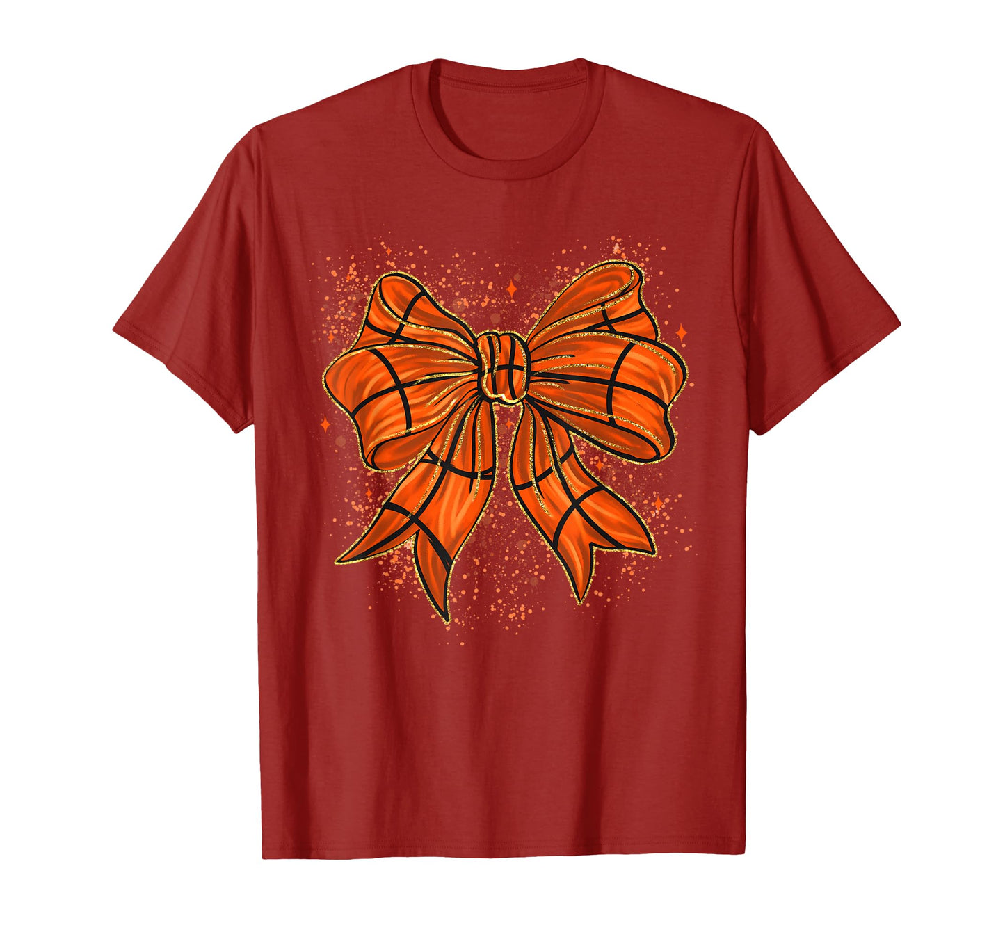 Cute Basketball Coquette Bow Basketball Bow Girls Game Day T-Shirt
