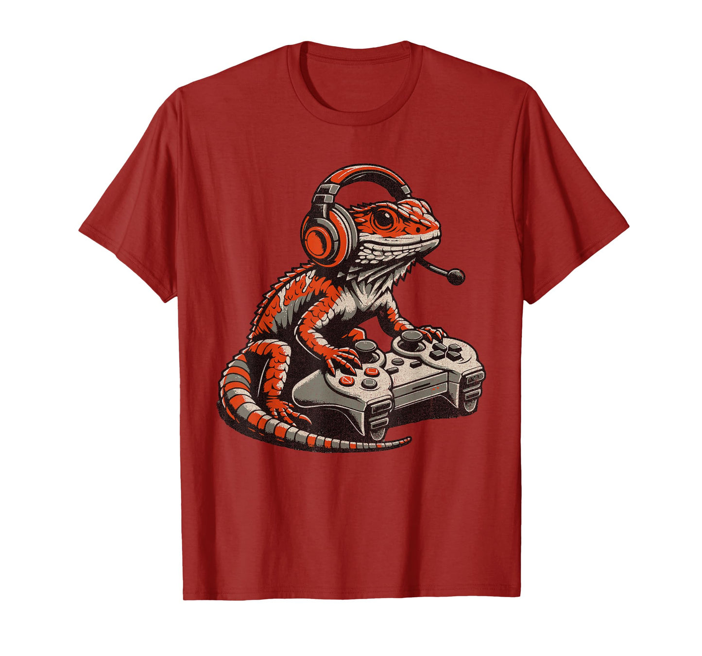 Bearded Dragon Video Gaming Funny Gamer Animal Men Boys Kids T-Shirt