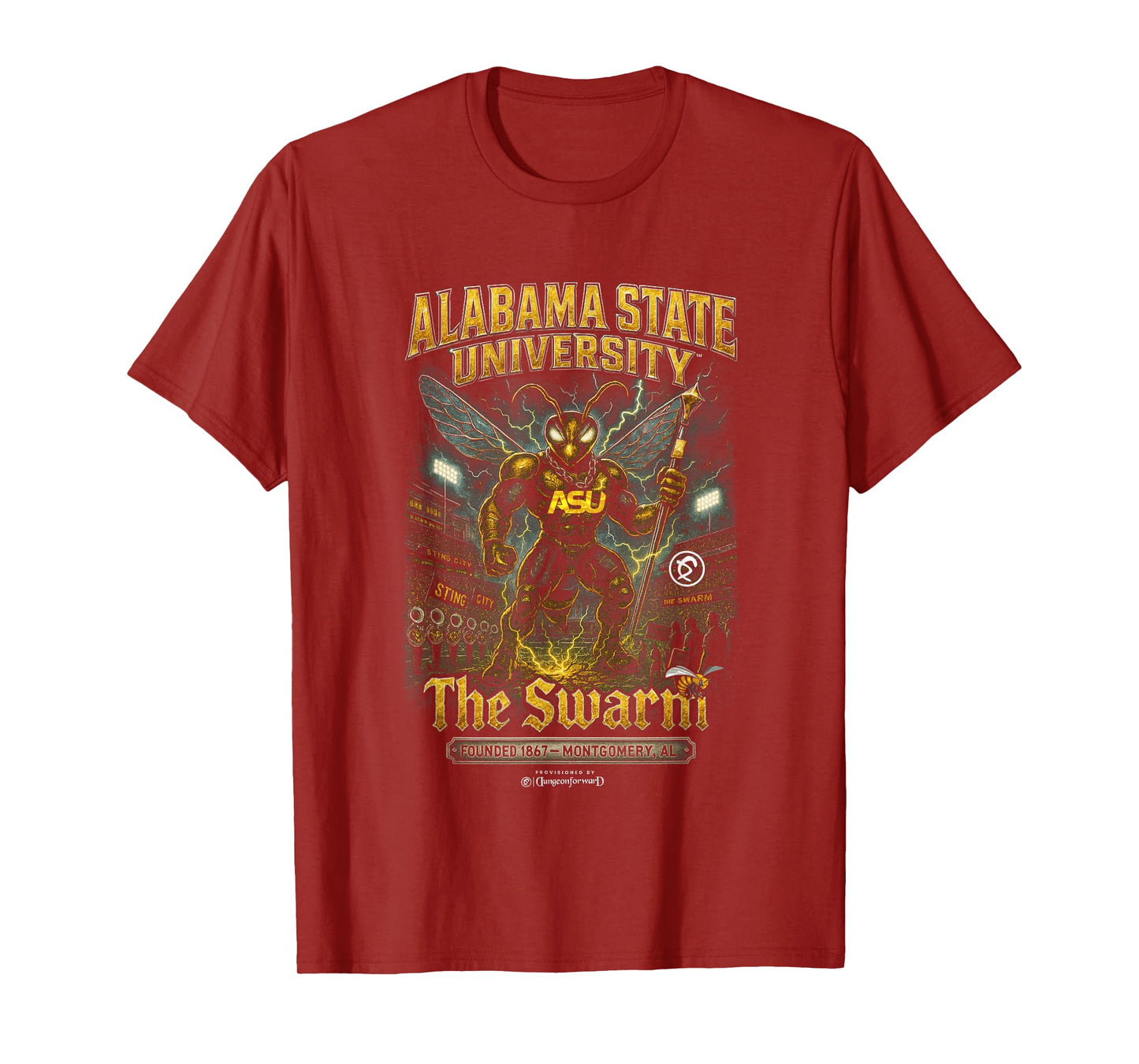 Alabama State University - The Yard - ASU Bama Bootleg HBCU T-Shirt