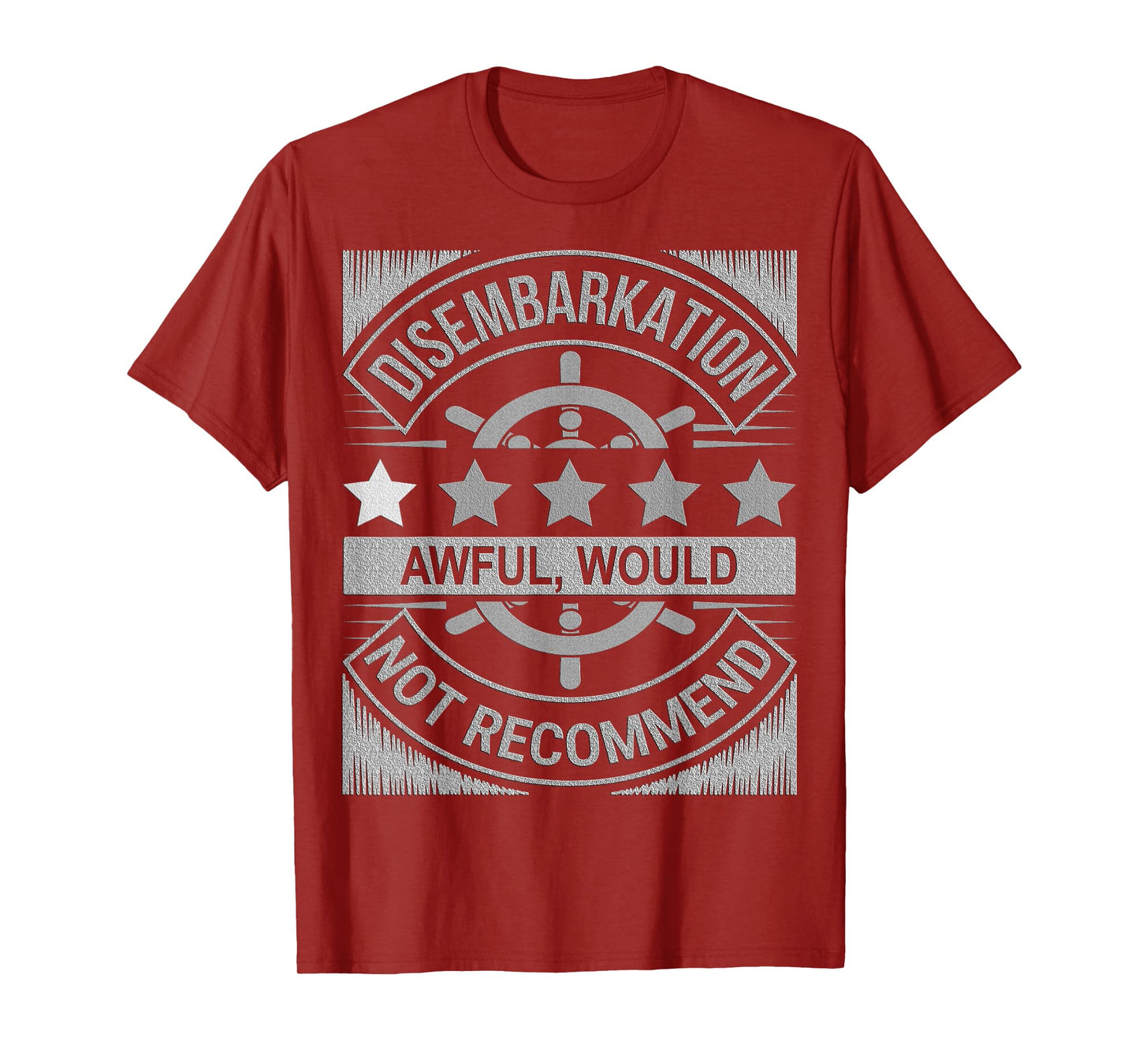 Disembarkation Recap Parody Funny Travel Cruise Ship Humor T-Shirt
