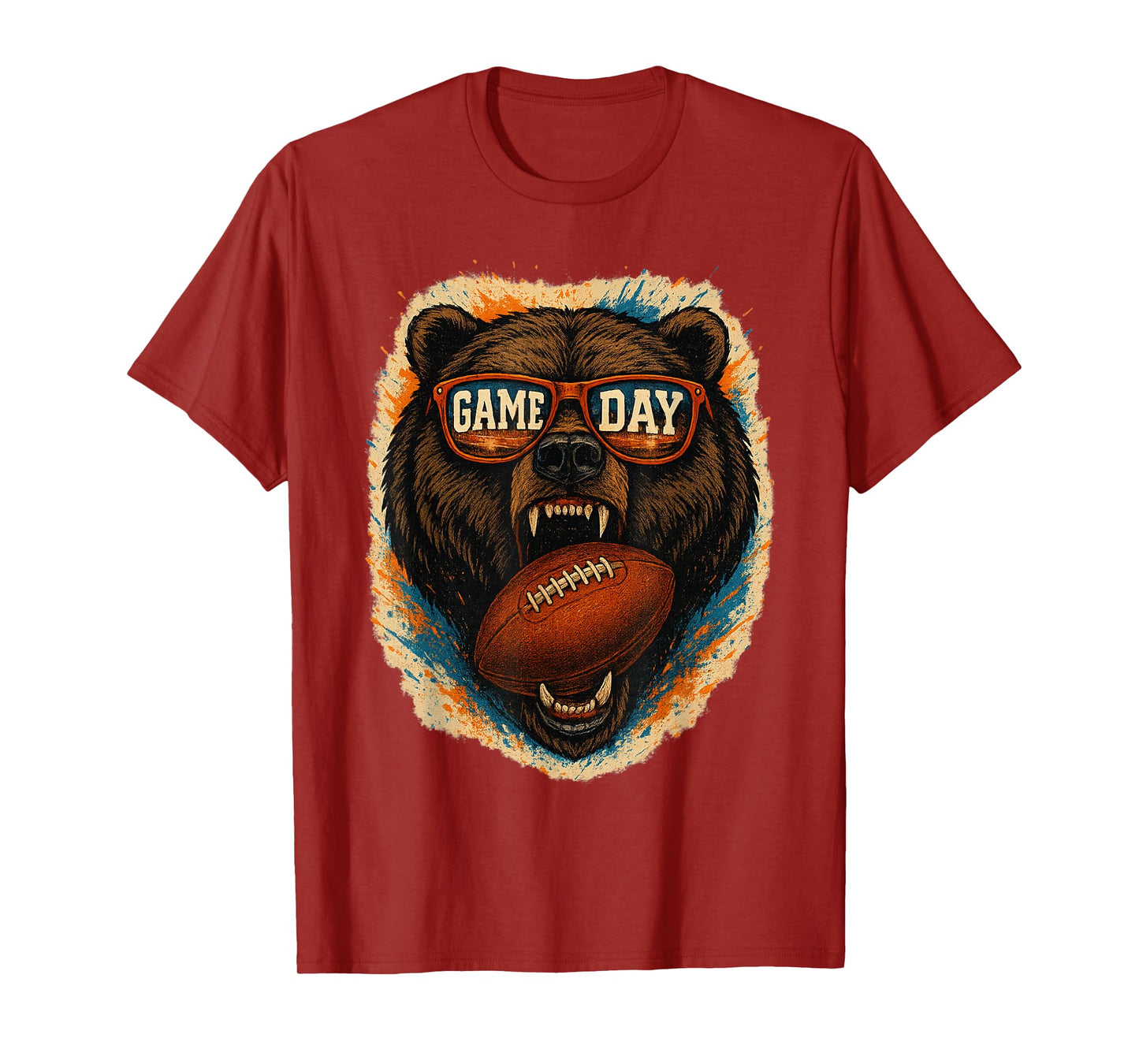 Funny Football Bear with Sunglasses, Game Day Bear T-Shirt
