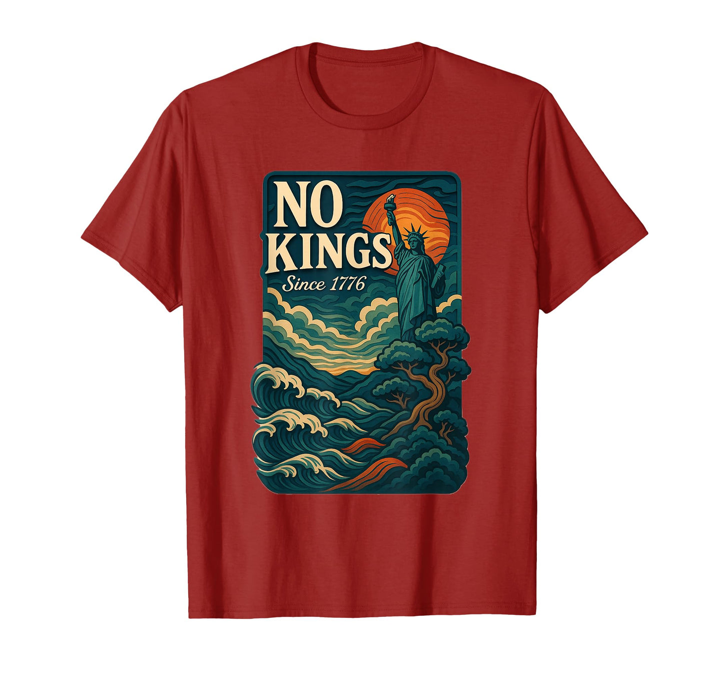 No Kings | Liberty & Democracy Statement Tee T-Shirt
