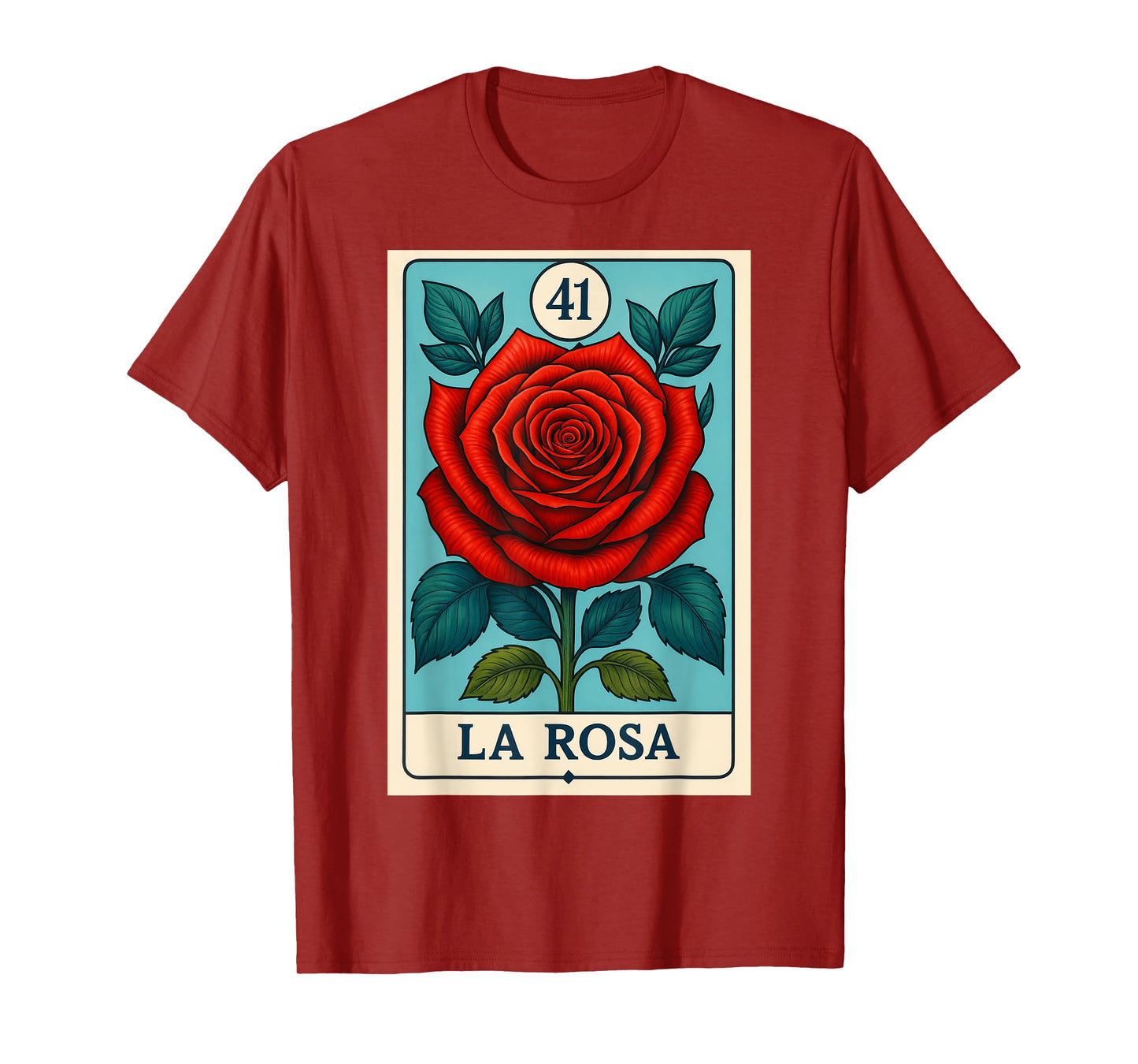 rosa Mexican Lottery Bingo Game, Roses T-Shirt