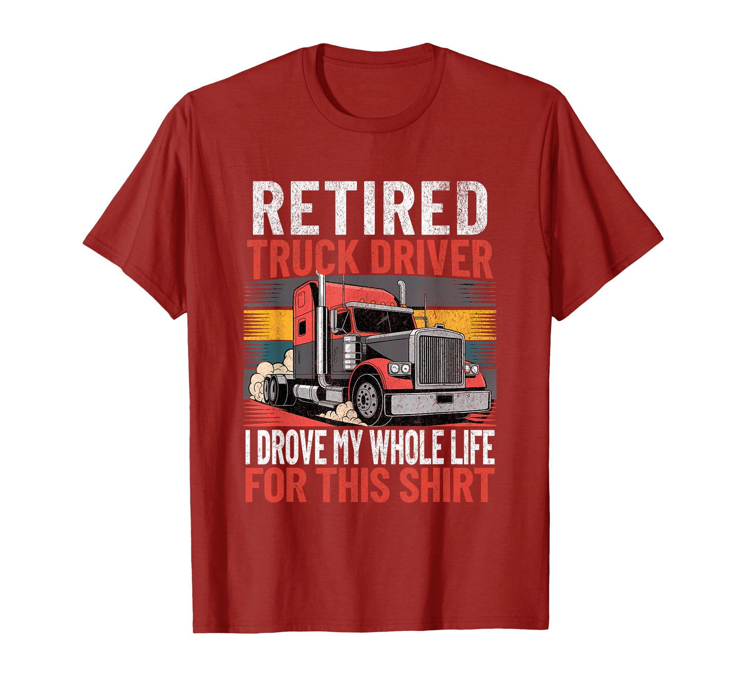 Retired Truck Driver USA Freight Truck Retirement Trucker T-Shirt
