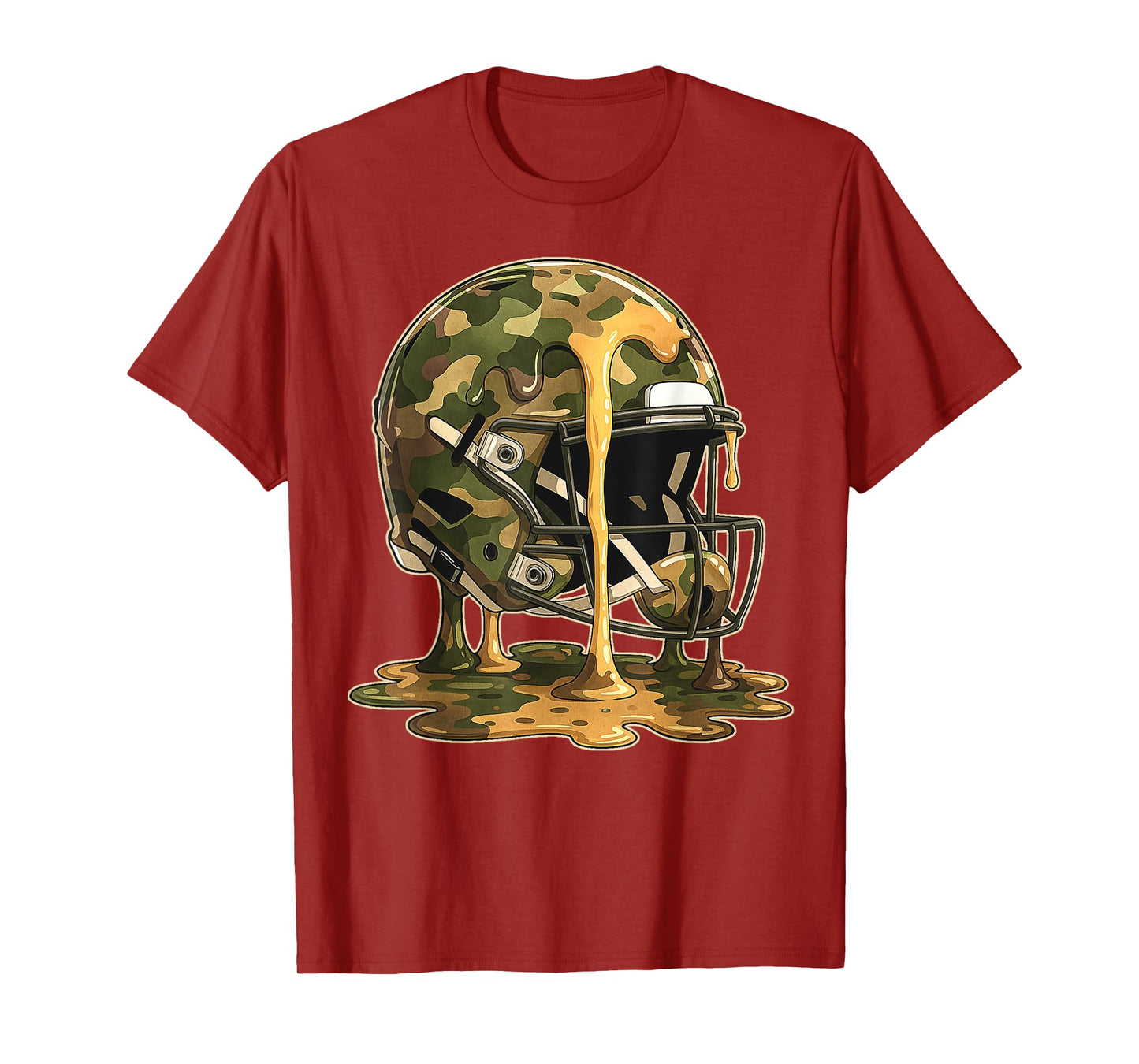 Football Drip Camo Football Ice Cream Sprinkle Respect Drip T-Shirt