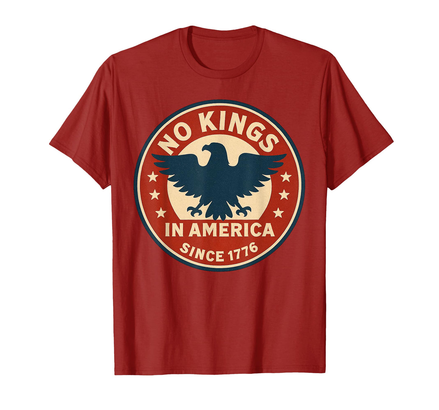 No Kings In America Since 1776 Democracy 4th of July Vintage T-Shirt