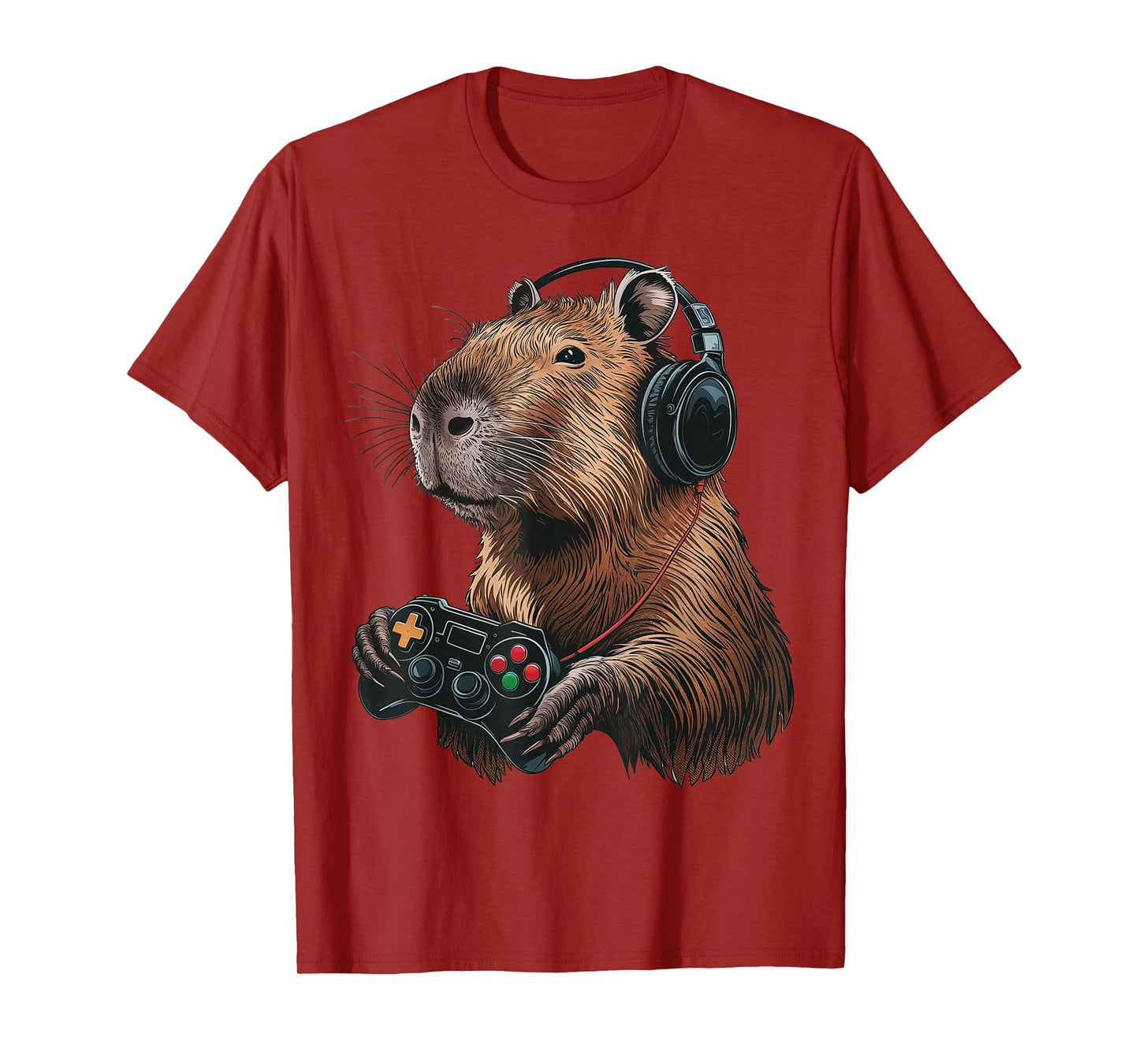 Capybara Gamer: Funny Capybara Gamer Video Game Silly T-Shirt