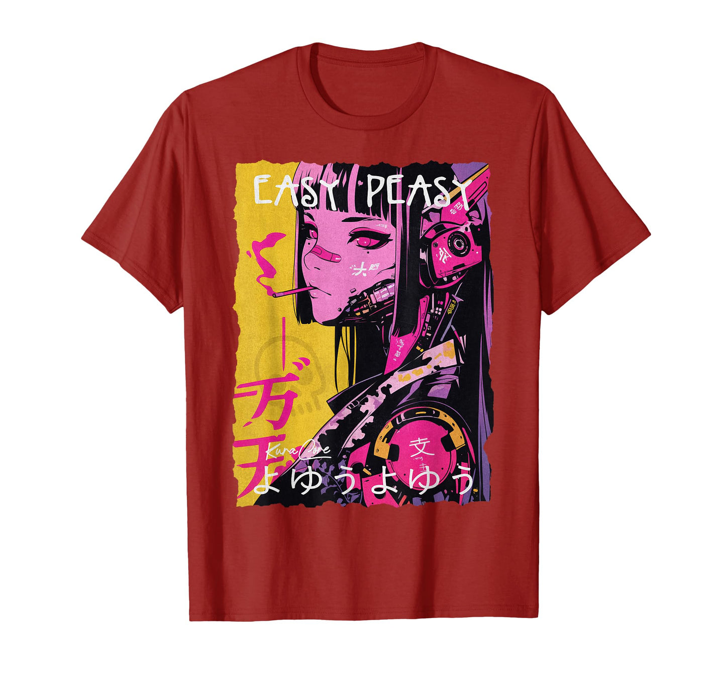 Japanese Streetwear Cyberpunk Y2K Techwear Retro Manga Anime T-Shirt