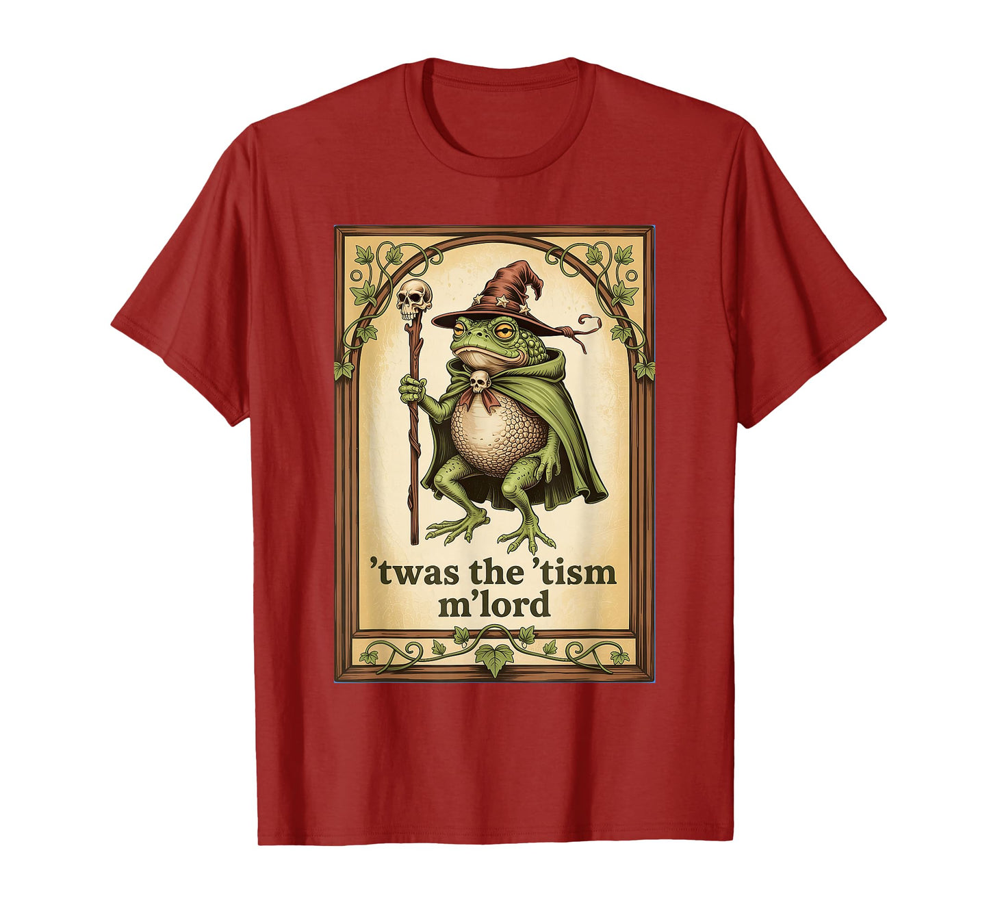 'Twas the 'Tism M'Lord Wizard Frog Autism T-Shirt