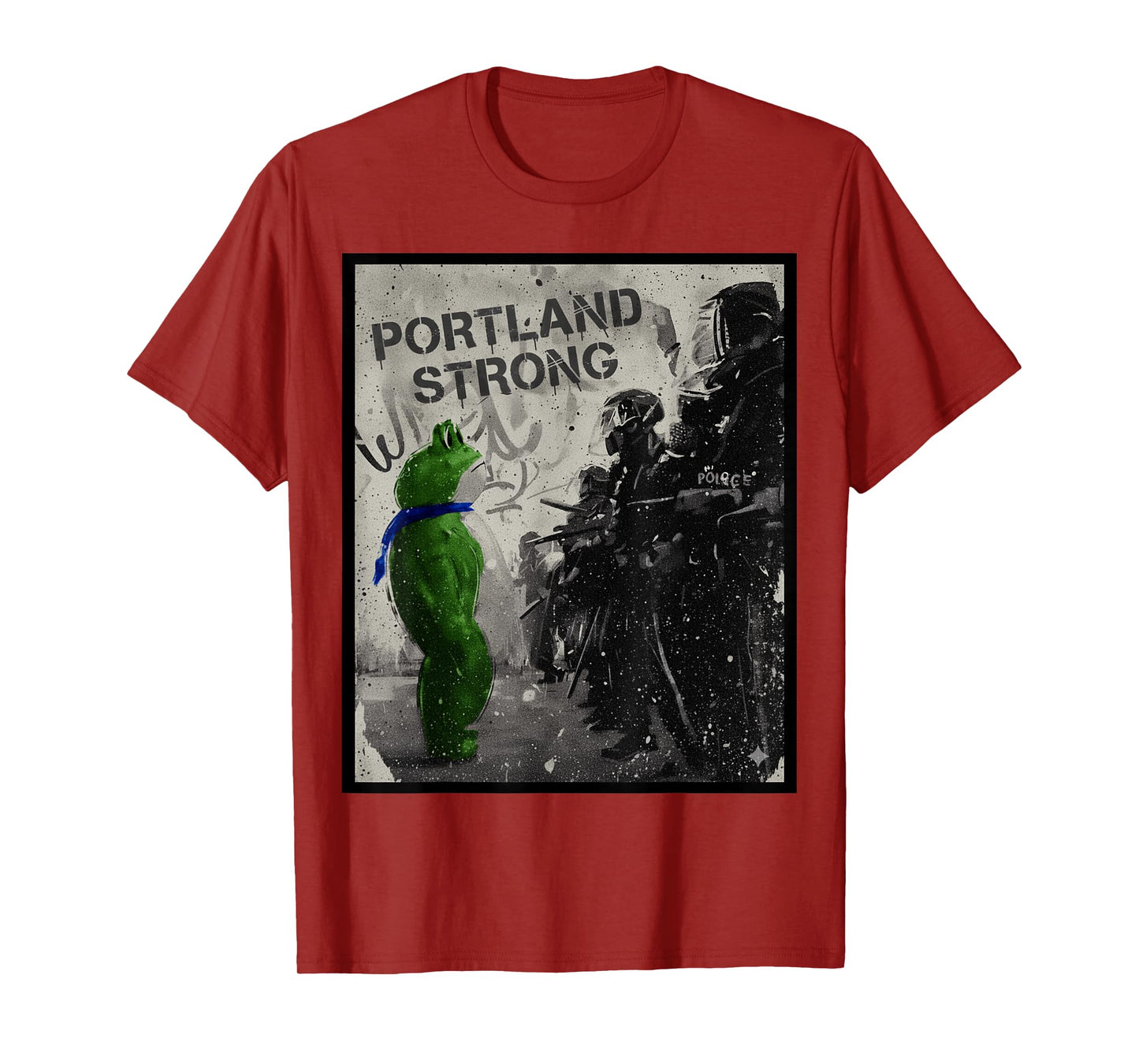 Portland Strong Portland Frog Resist No Kings October 18 T-Shirt