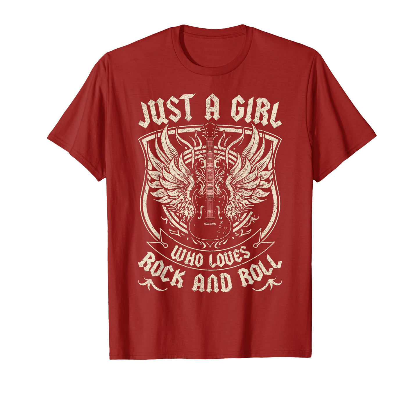Rock Band Rock Concert Just A Girl Who Loves Rock And Roll T-Shirt