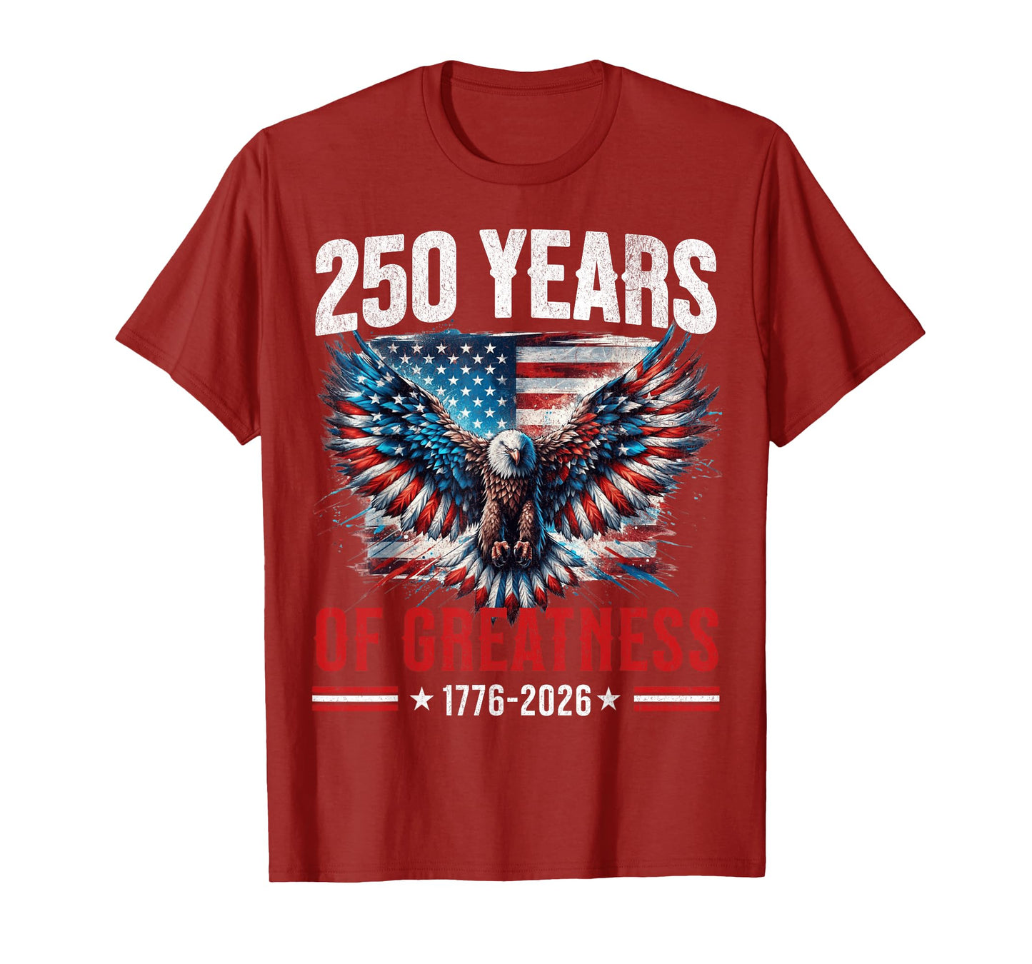 Patriotic USA Flag 250th Anniversary 4th of July 1776 2026 T-Shirt