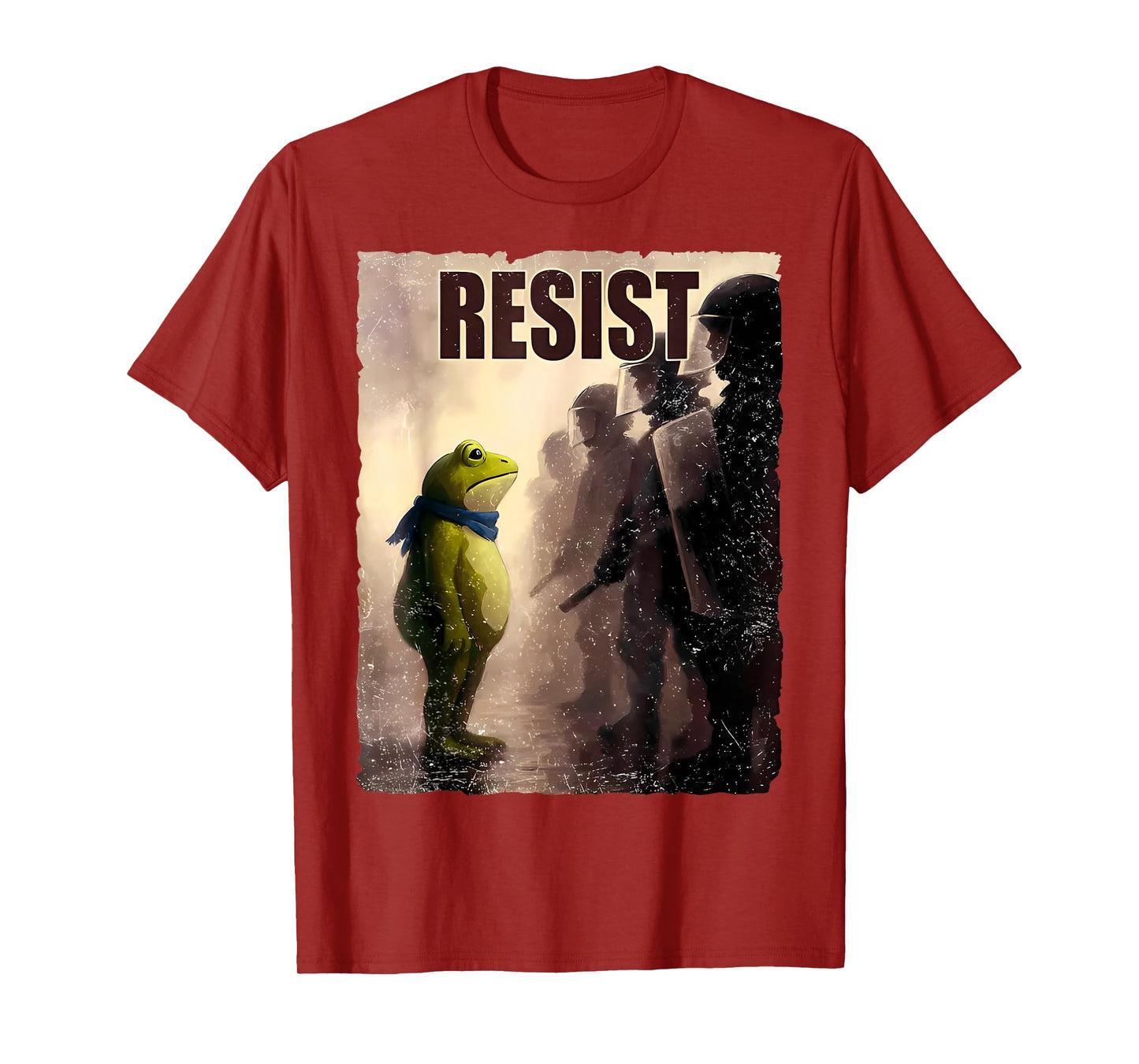 Vintage Portland 2025 Resist Frog Protest Men Women T-Shirt