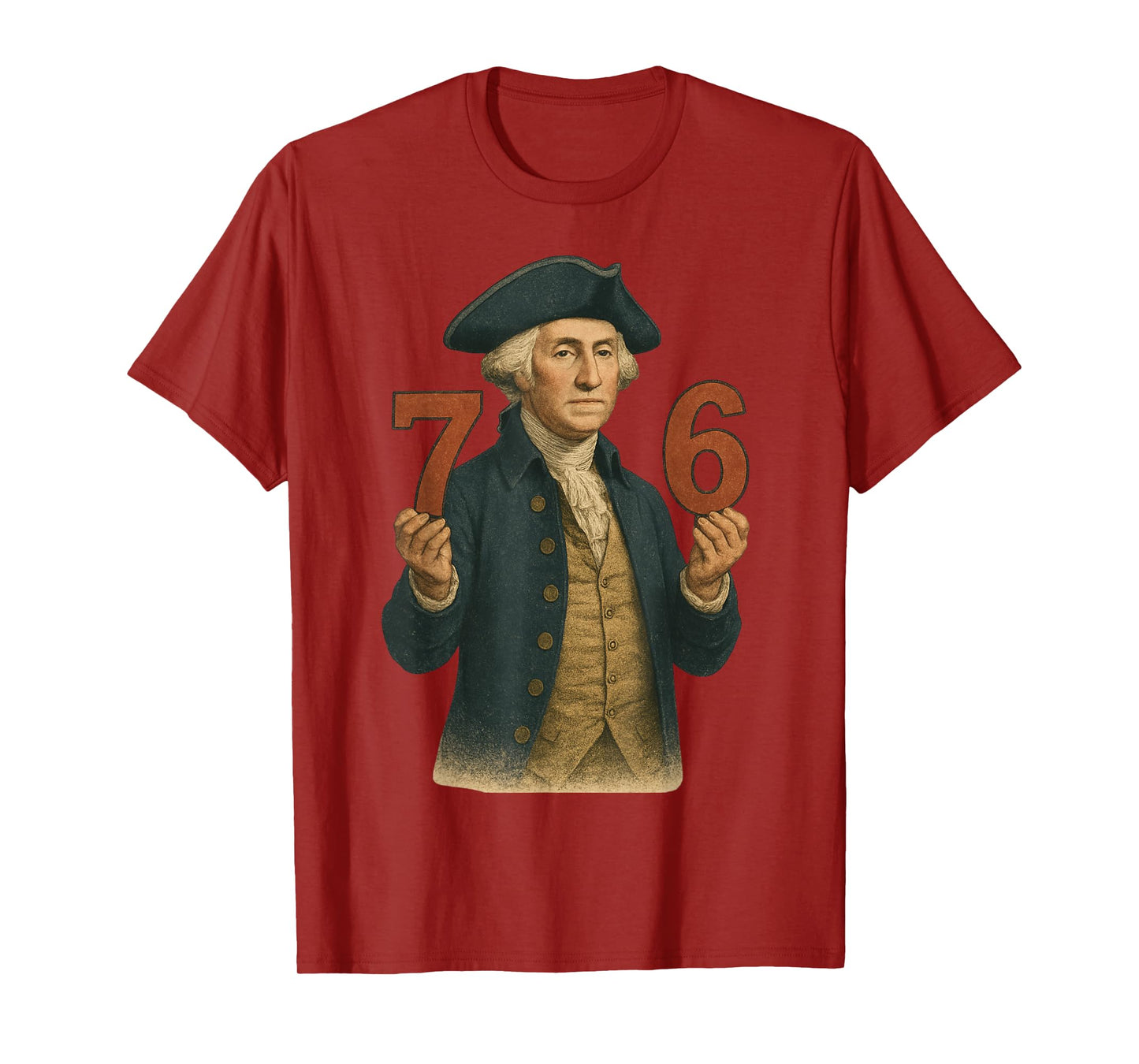 6-7 7-6 George Washington Six Seven American T-Shirt