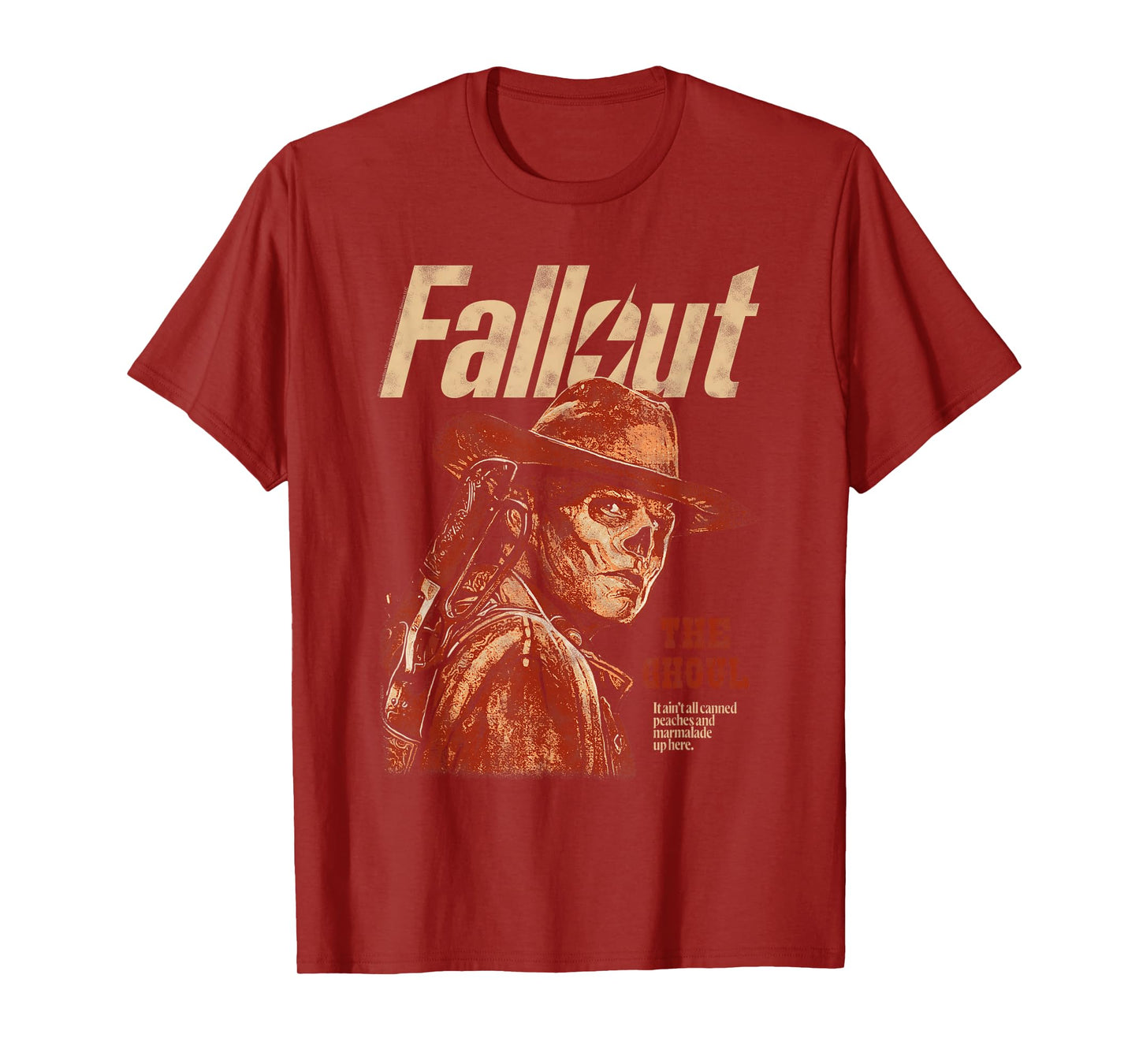 Fallout The Ghoul Silhouette Portrait TV Show T-Shirt
