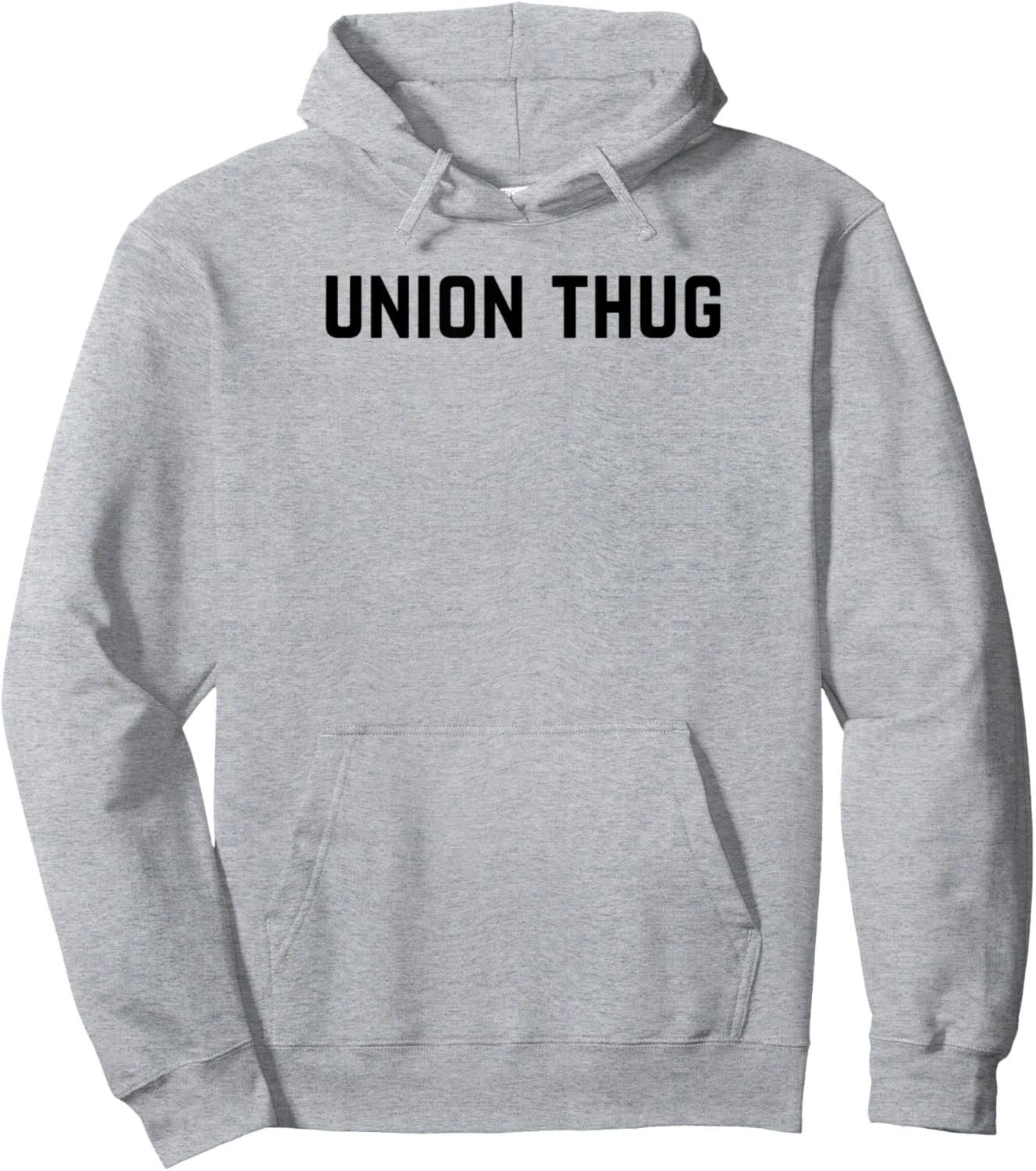 Union Thug - Pro-Union Rights with Eagle and Flag Hoodie - Hoodie | Ash