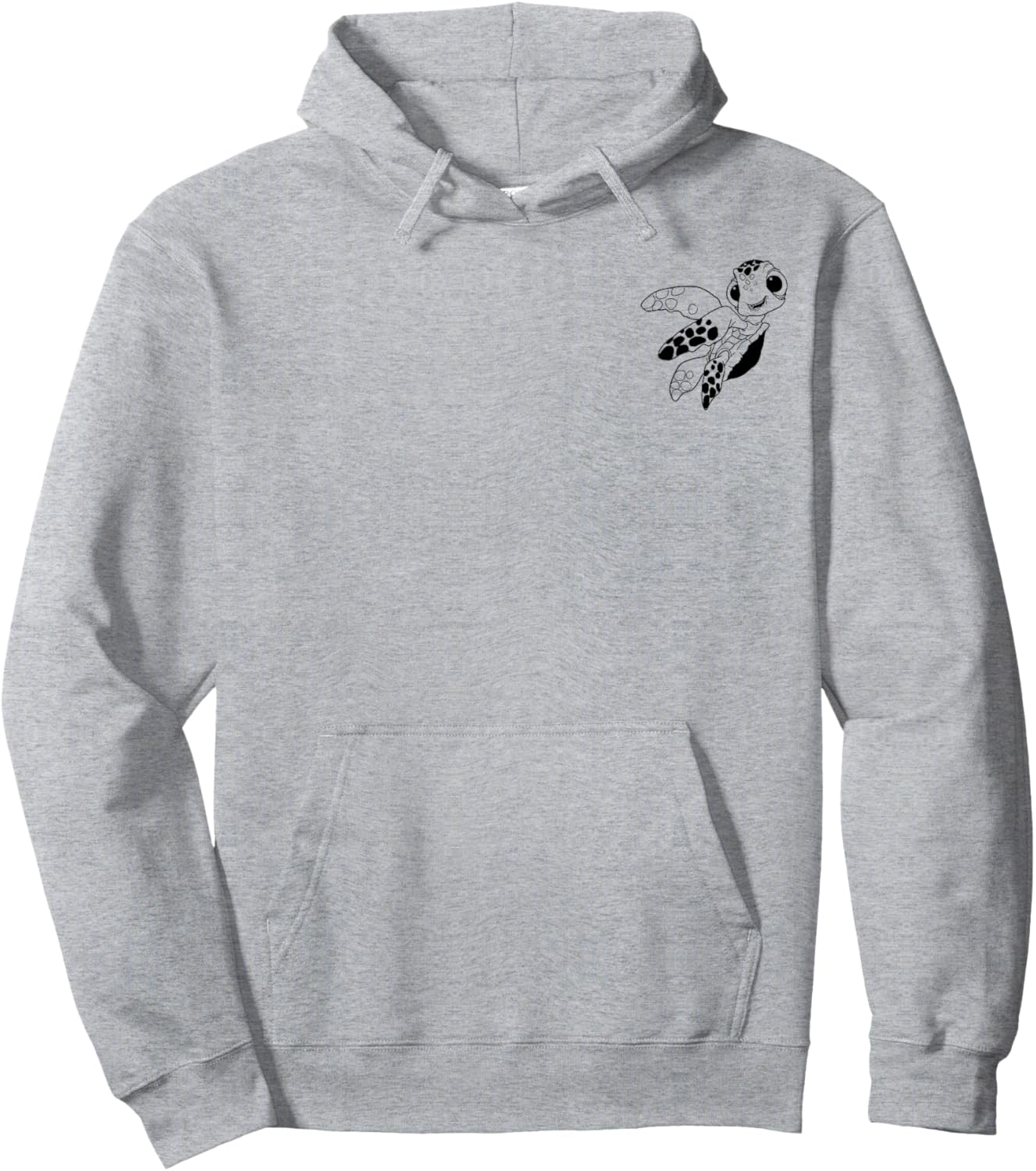 Disney Pixar Finding Nemo Squirt Outline Pocket Wave Hoodie - Hoodie | Ash