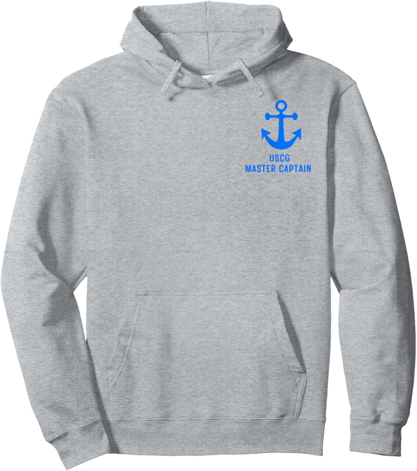 USCG Master Captain Uniform Charter Coast Guard Boating Hoodie - Hoodie | Ash