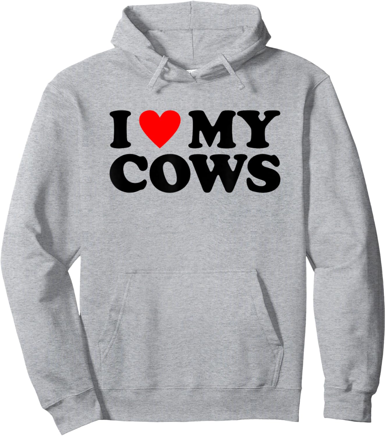 I Love My Cows Shirt Farmer I Heart My Cows Hoodie - Hoodie | Ash