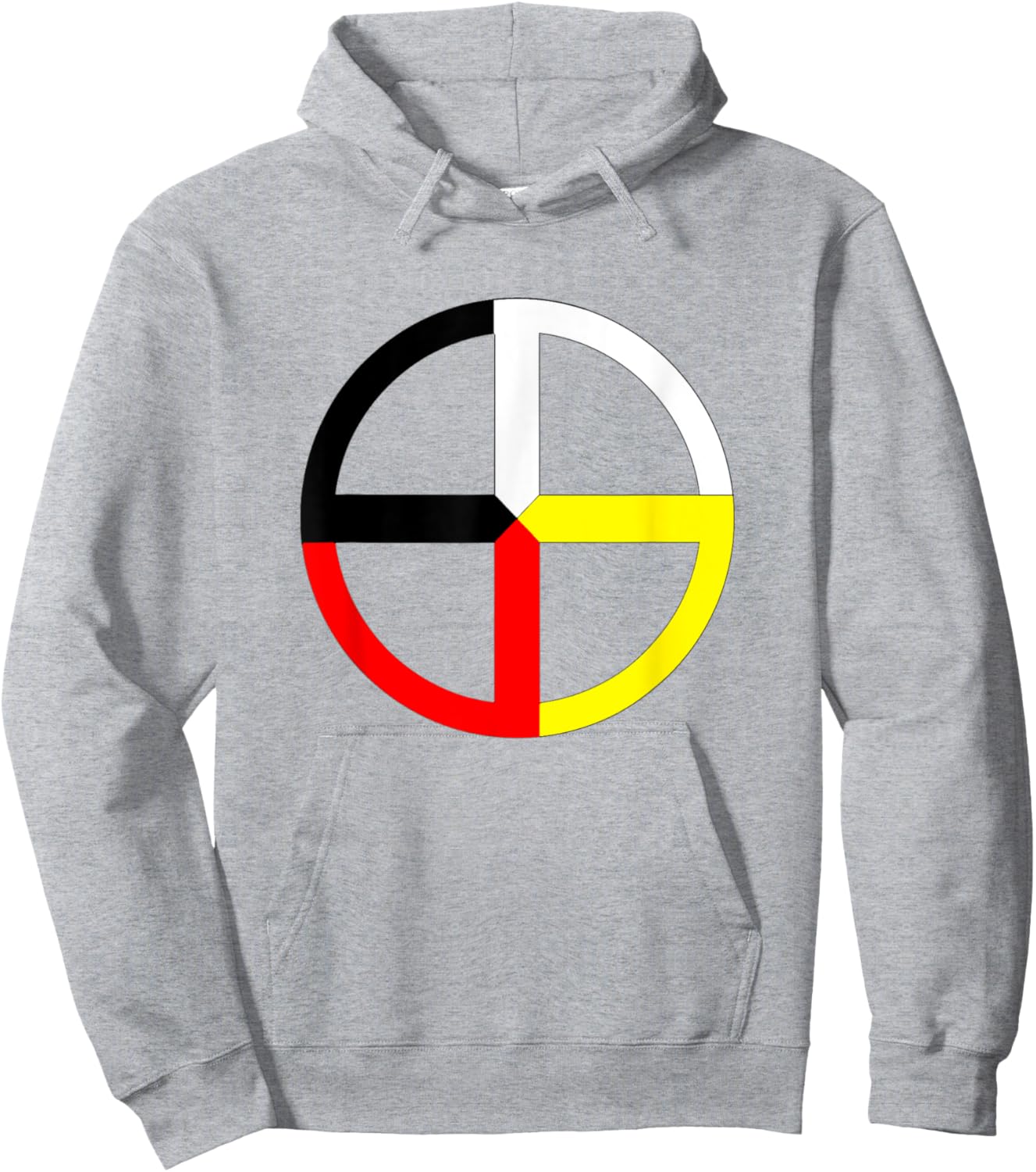 Medicine Wheel Symbol Hoodie - Hoodie | Ash