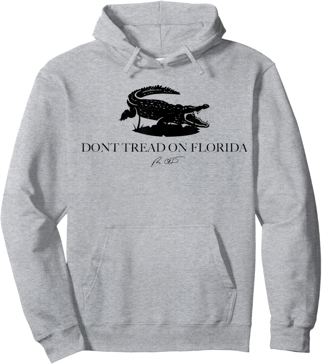 Don't Tread On Florida Alligator Hoodie - Hoodie | Ash