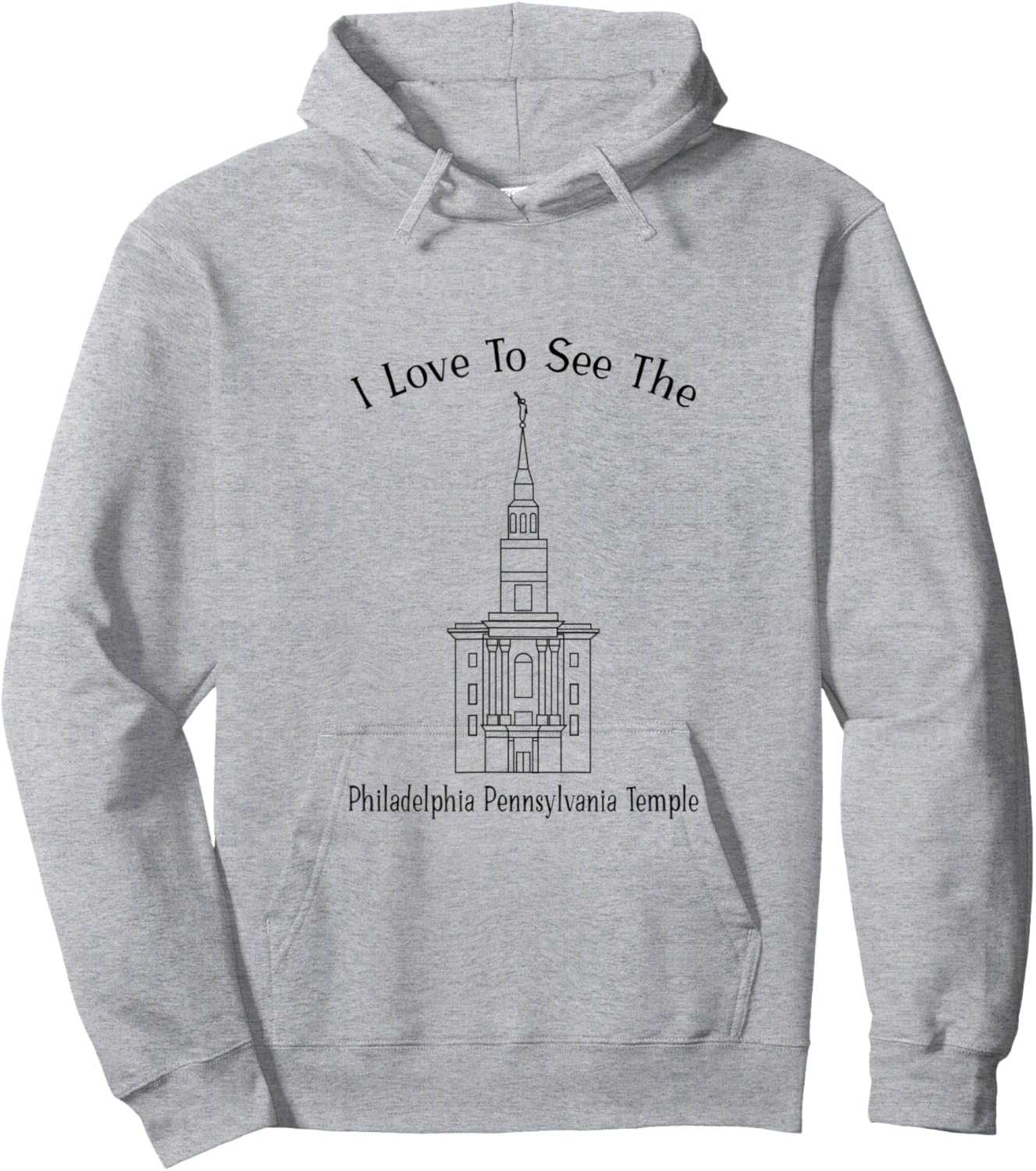 Philadelphia PA Temple, I love to see my temple, happy Hoodie - Hoodie | Ash
