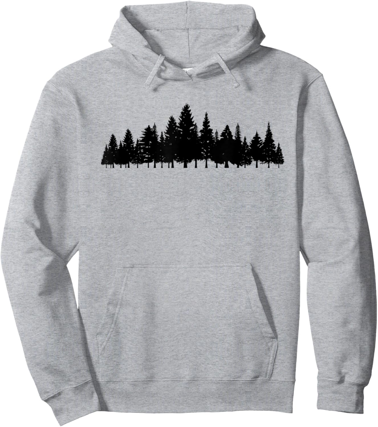 White pine tree minimalist - Minimalist outdoor tree Hoodie - Hoodie | Ash