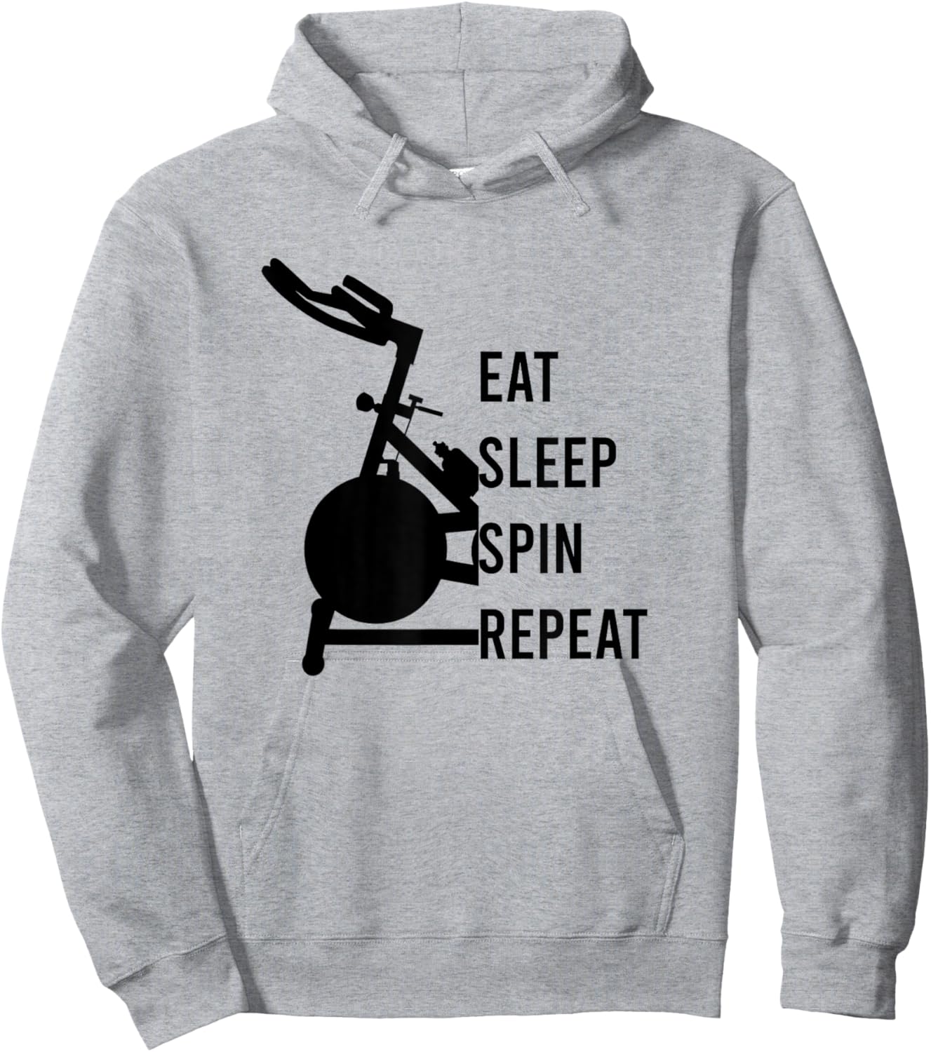 Spinning Class, Spin Bike, Stationary Bike, Indoor Cycling Hoodie - Hoodie | Ash