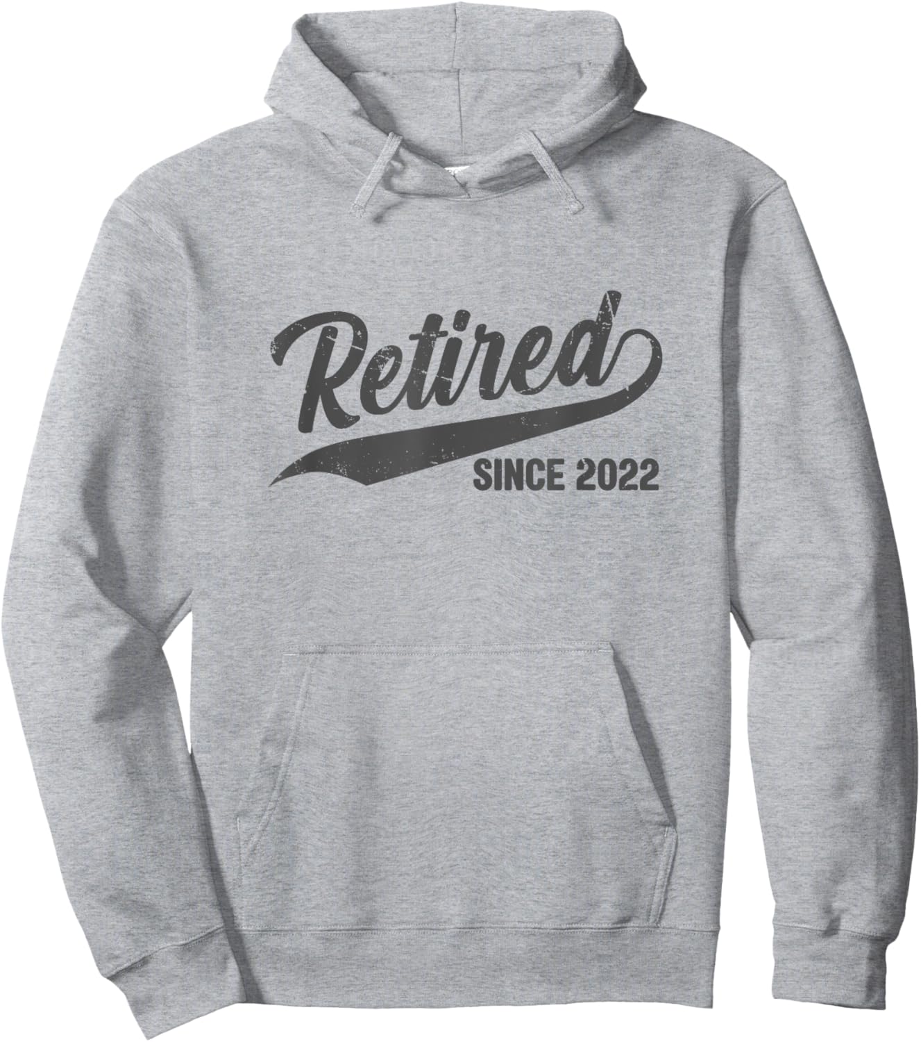 Retired Since 2022 Vintage Funny Retirement Gift Men Women Hoodie - Hoodie | Ash
