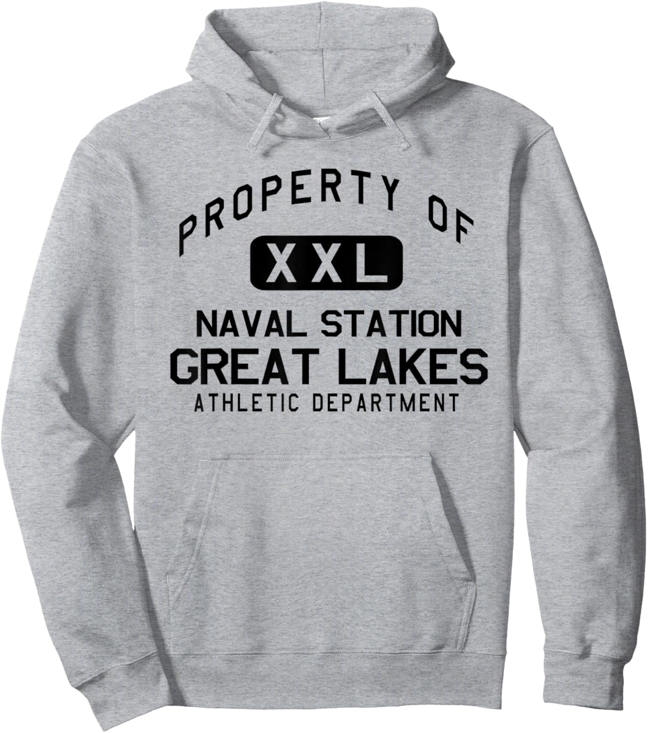 Property of Naval Station Great Lakes Athletic Department Hoodie - Hoodie | Ash