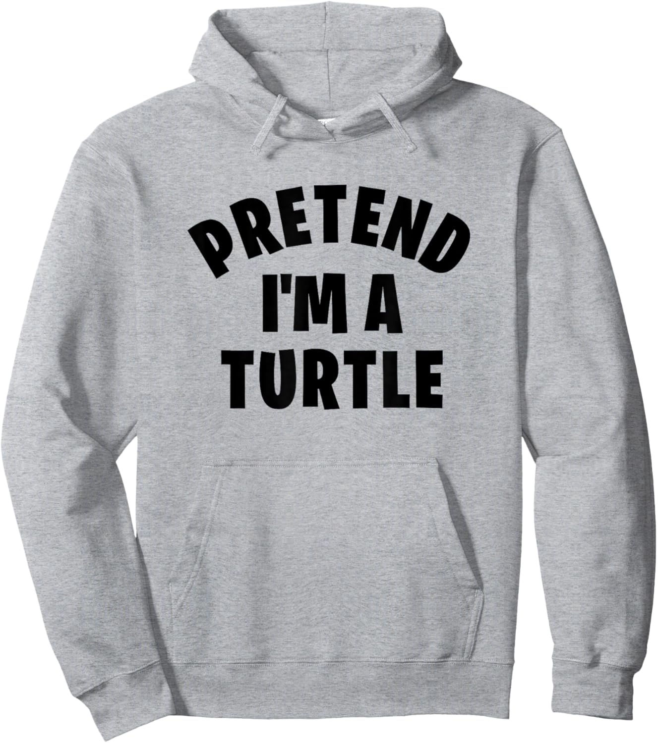 Pretend I'm a Turtle | Funny Lazy Halloween Costume Party Hoodie - Hoodie | Ash