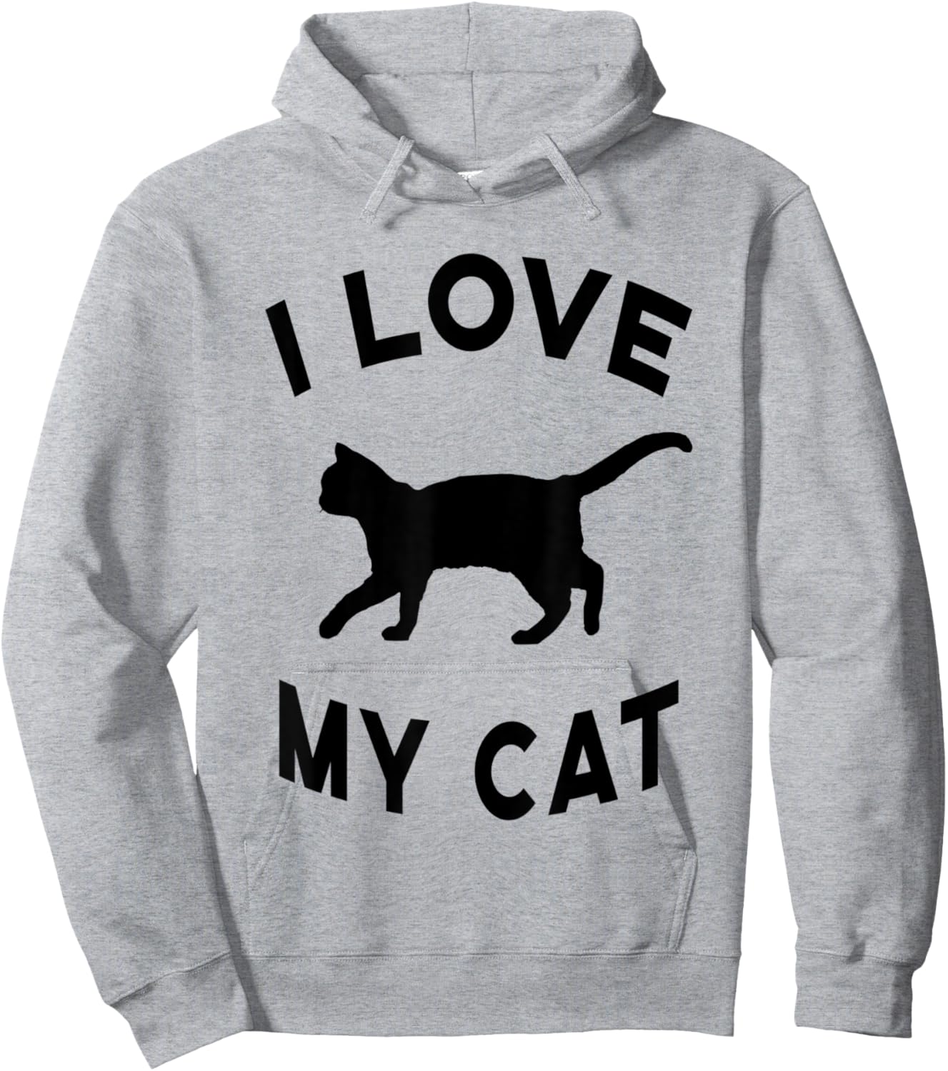 Cat cat lover cats men women children I love my cat Hoodie - Hoodie | Ash