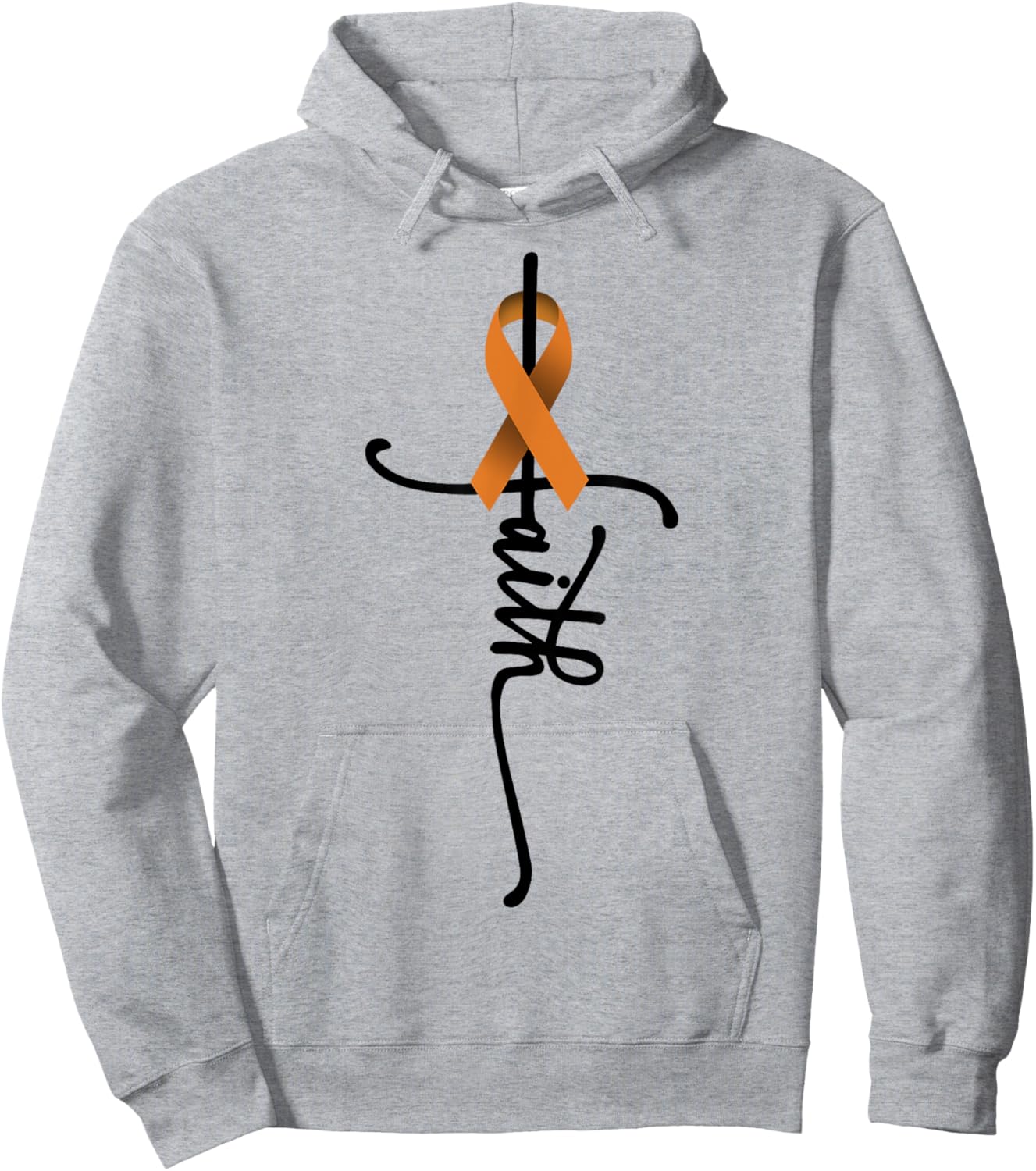 Appendix Cancer Faith Appendix Cancer Awareness Support Hoodie - Hoodie | Ash