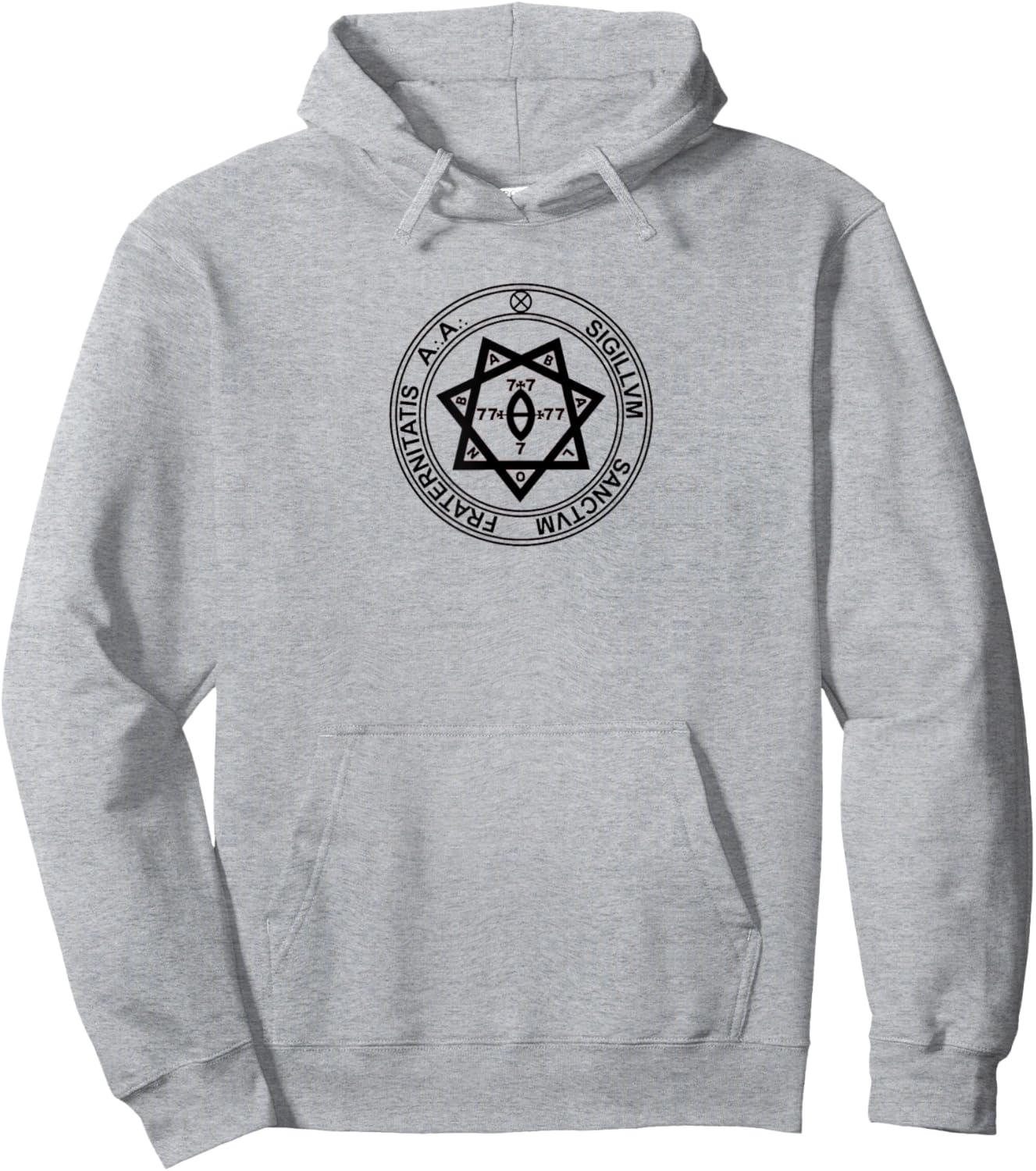 Thelema Argentum Astrum symbol A.A. magick Crowley esoteric Hoodie - Hoodie | Ash