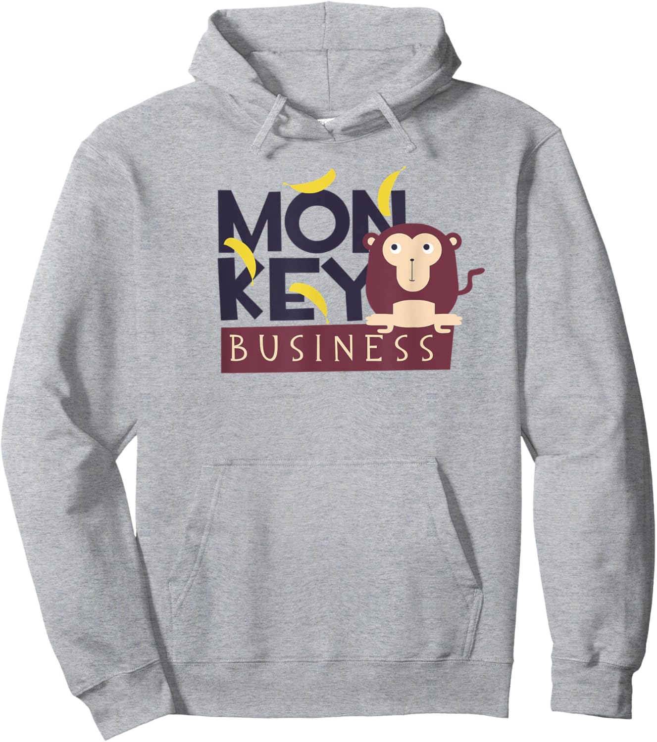 Monkey - Monkey Business - Bananas - Fun - Gift Hoodie - Hoodie | Ash