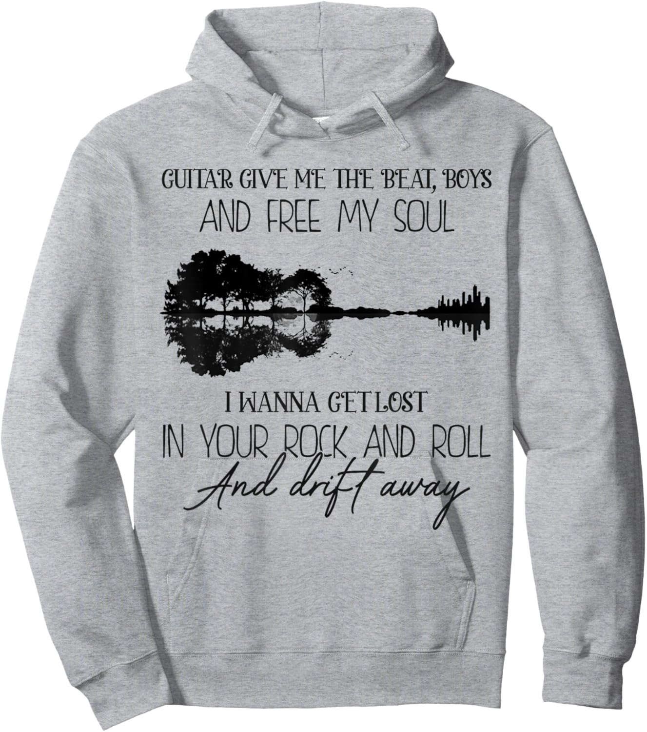 Guitar Give Me The Beat, Boys and Free My Soul I Wanna Get Hoodie - Hoodie | Ash