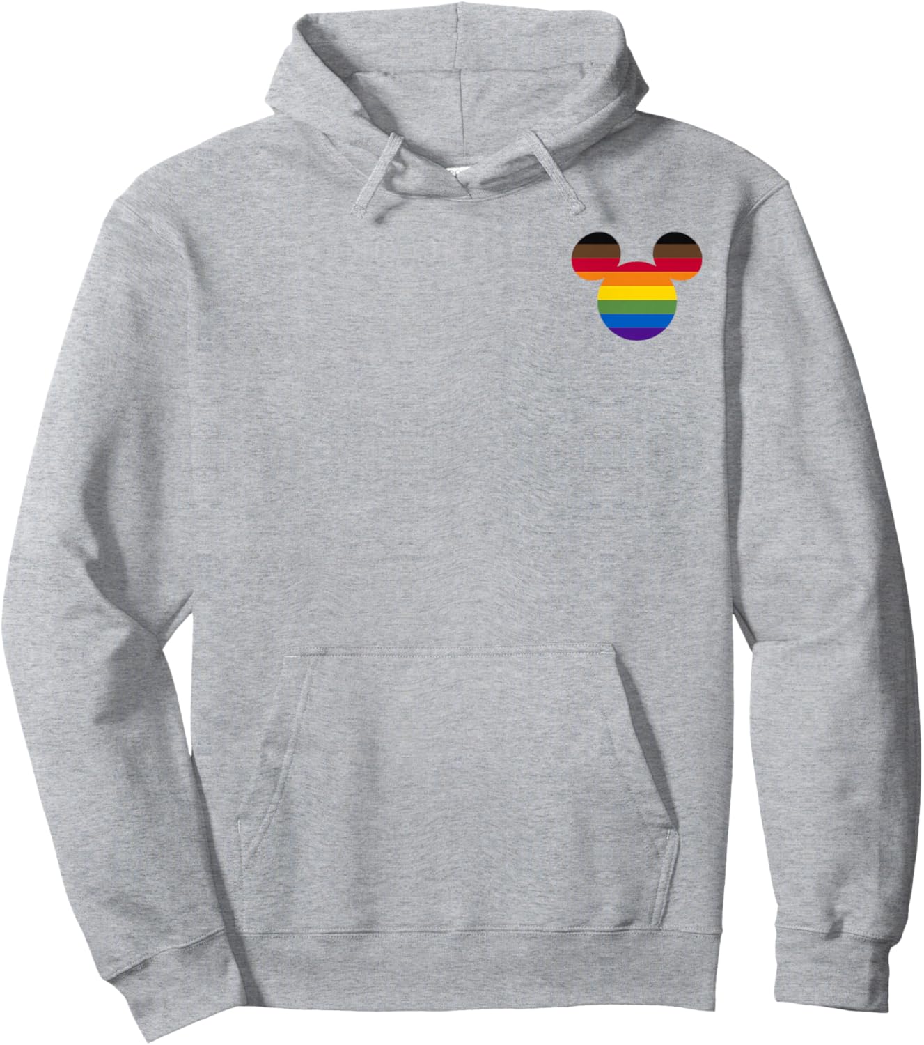 Disney Mickey And Friends Mickey Rainbow Pocket Hoodie - Hoodie | Ash