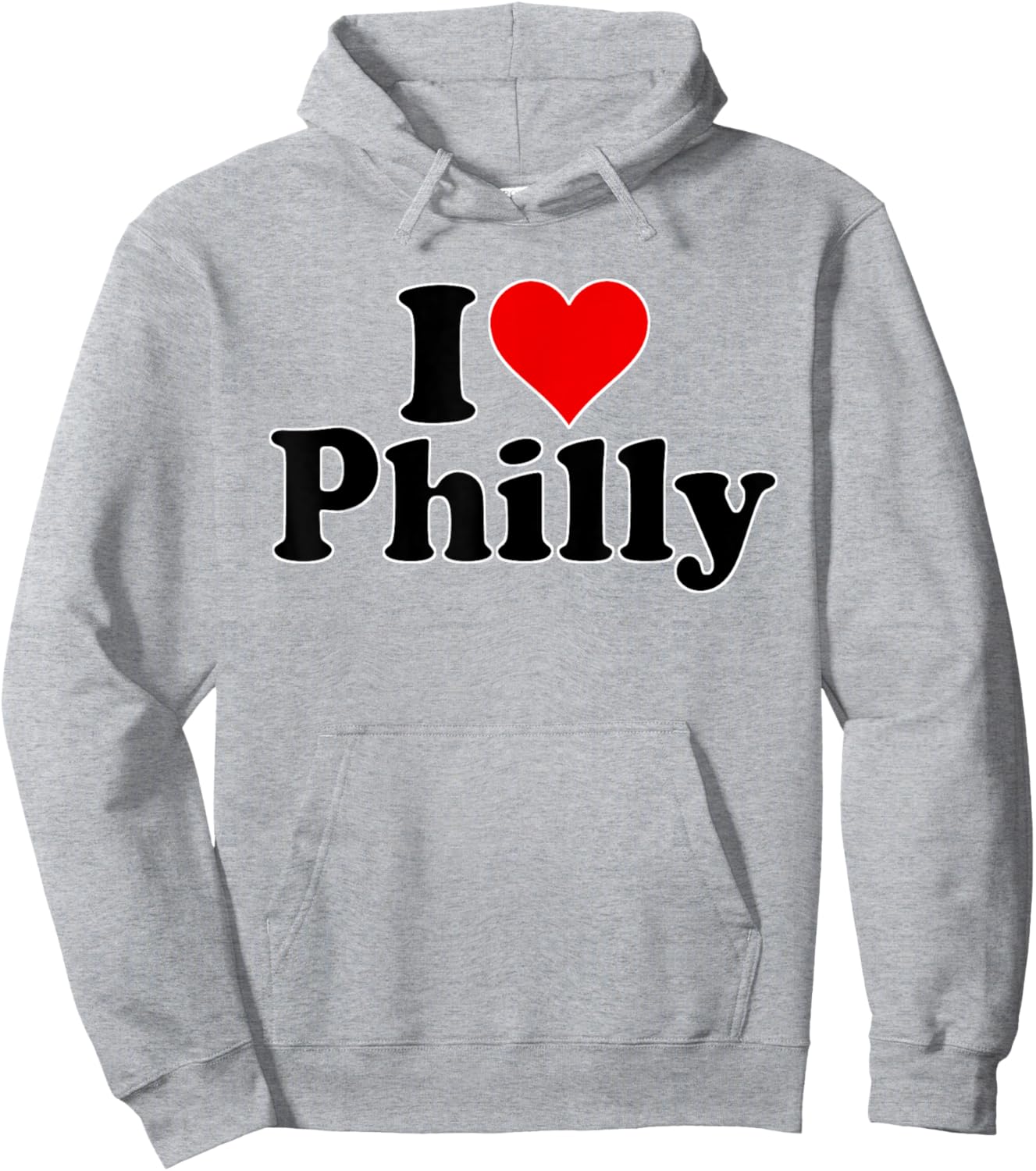 I Heart Love Philly Philadelphia Pennsylvania Hoodie - Hoodie | Ash