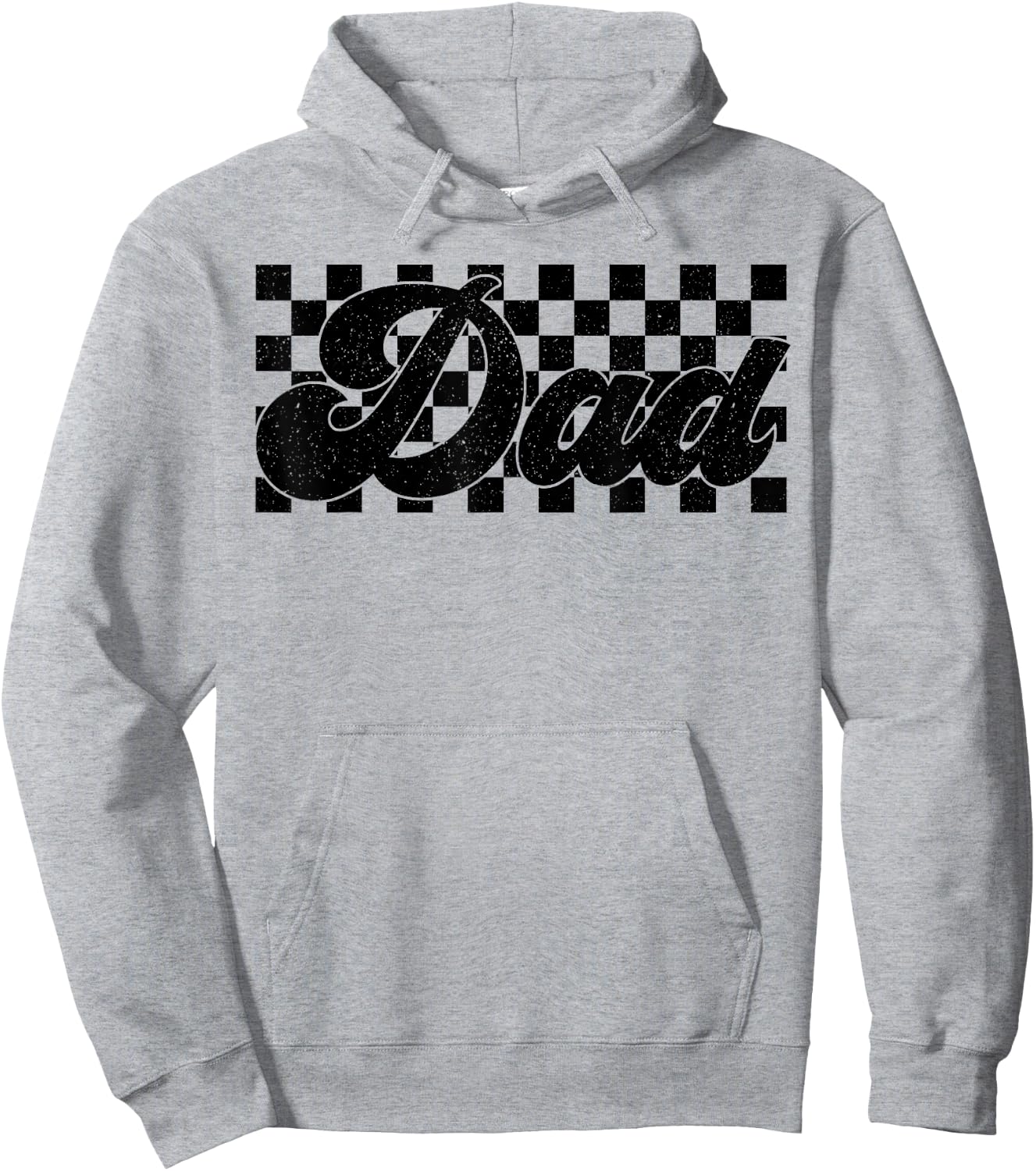 Funny Retro Checkered Dad For Father's Fatherhood ,Dad Life Hoodie - Hoodie | Ash